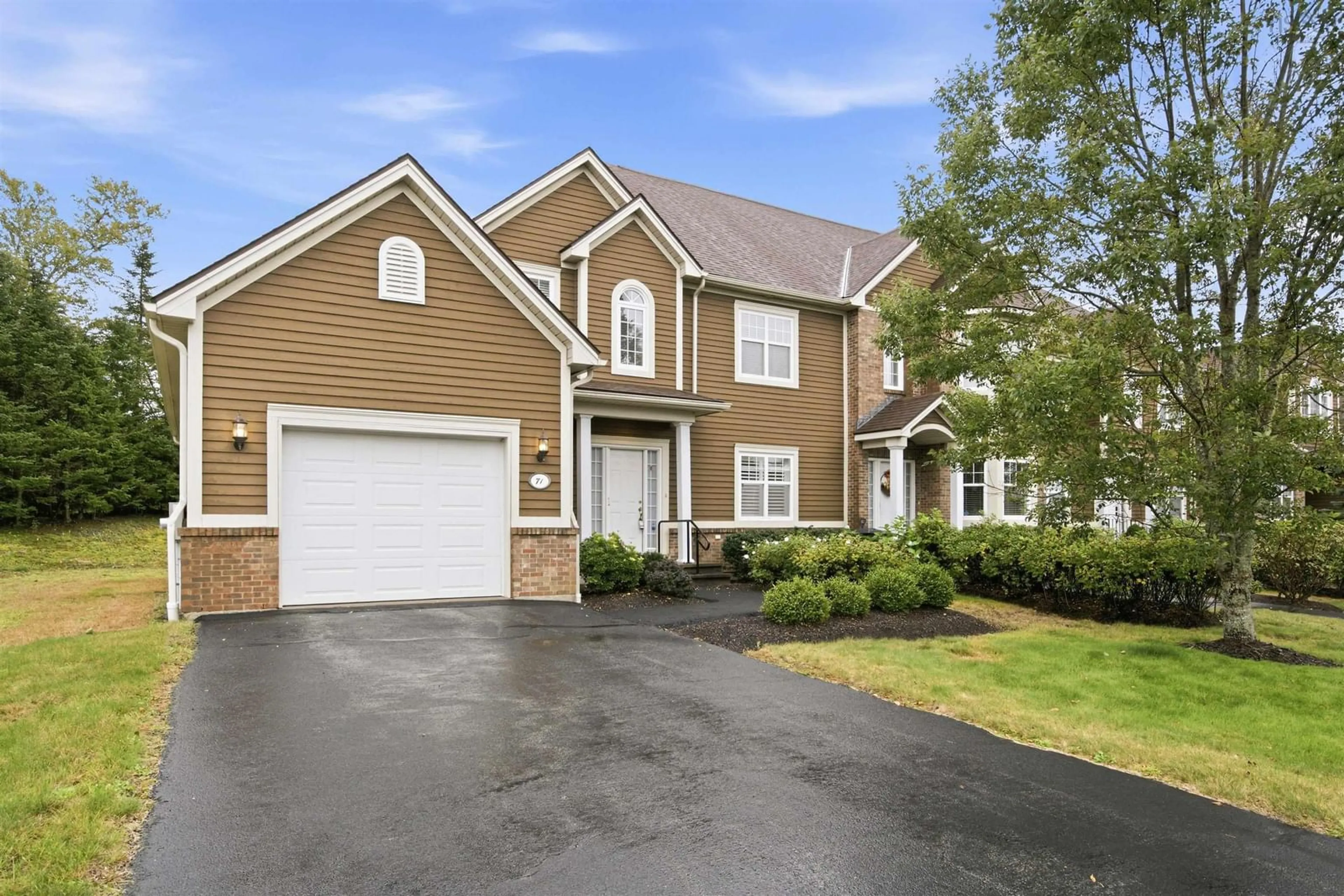 Home with vinyl exterior material, street for 71 Greenside Lane, Hammonds Plains Nova Scotia B4B 2A1