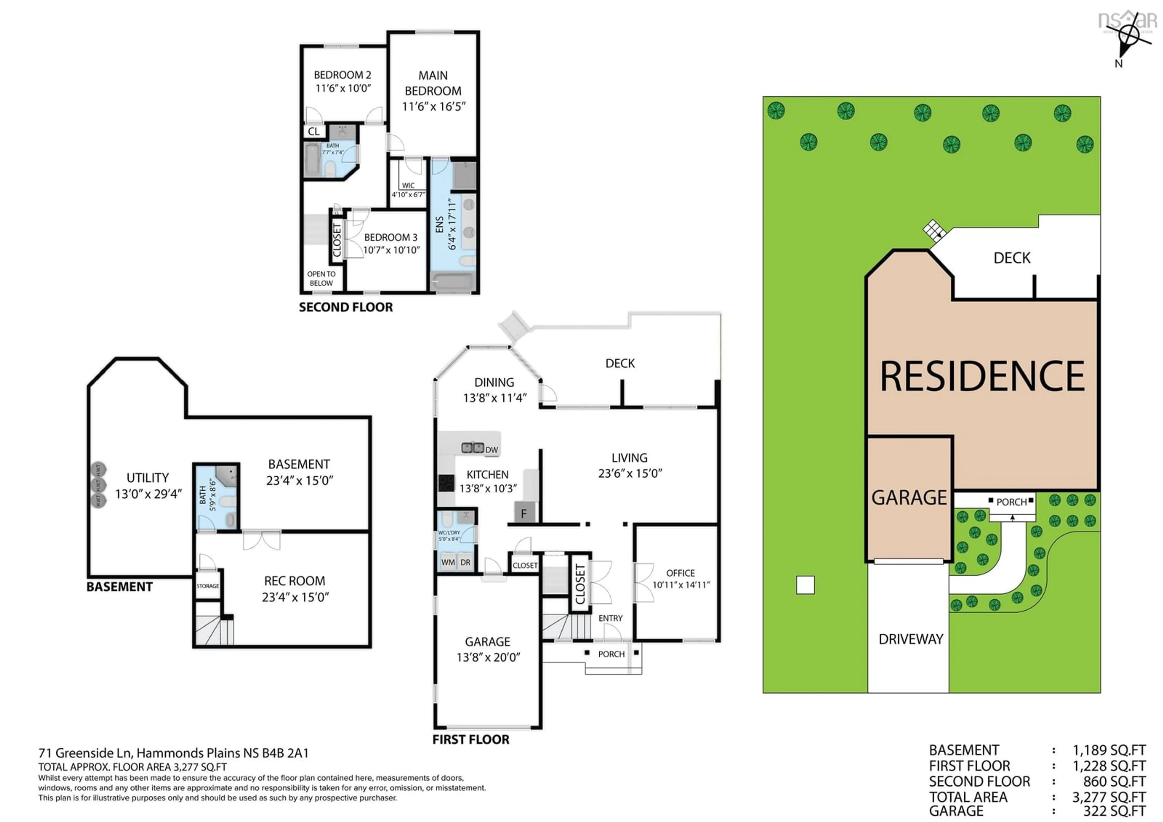 Floor plan for 71 Greenside Lane, Hammonds Plains Nova Scotia B4B 2A1