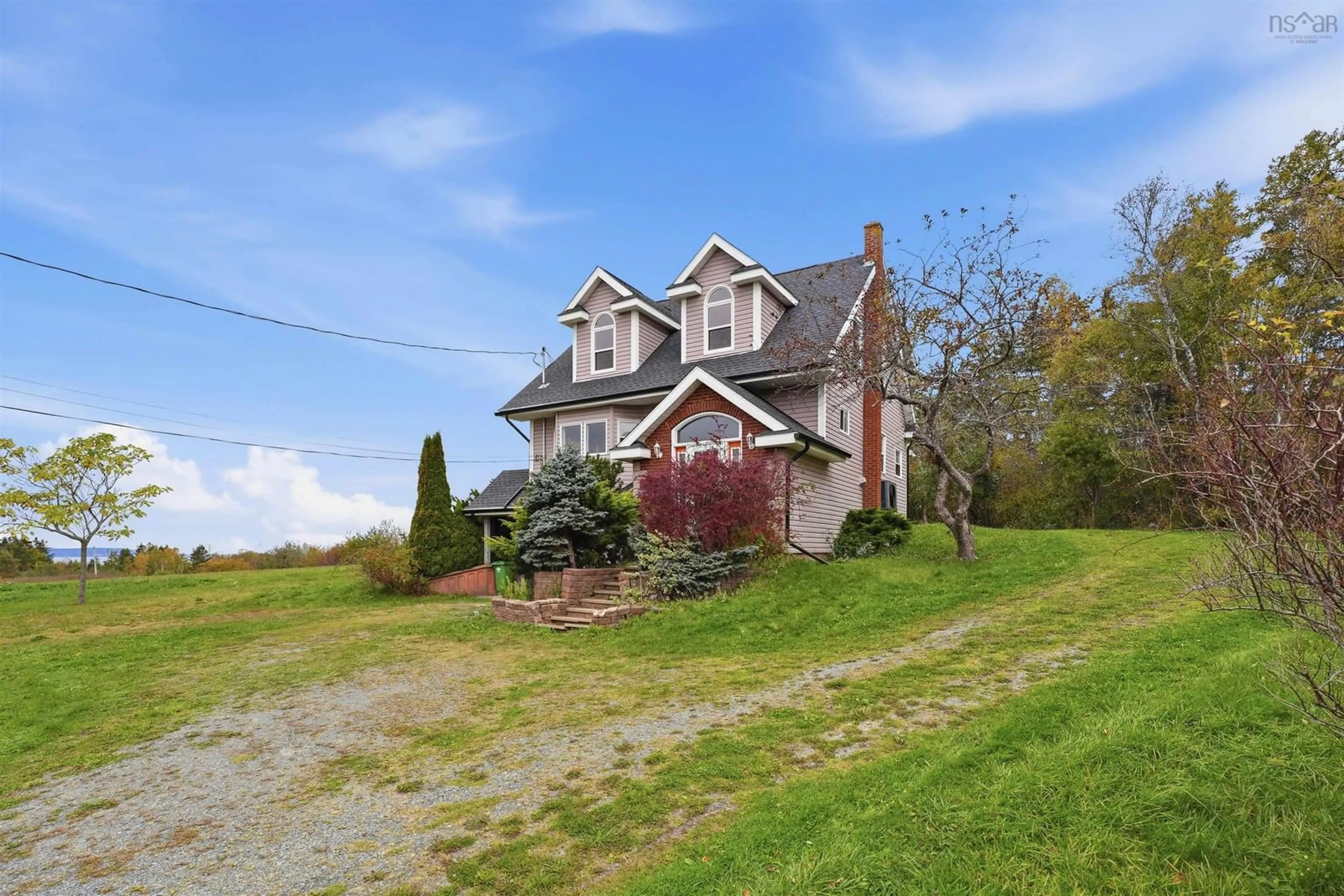 A pic from outside/outdoor area/front of a property/back of a property/a pic from drone, unknown for 7889 Highway 215, Cambridge Nova Scotia B0N 2R0