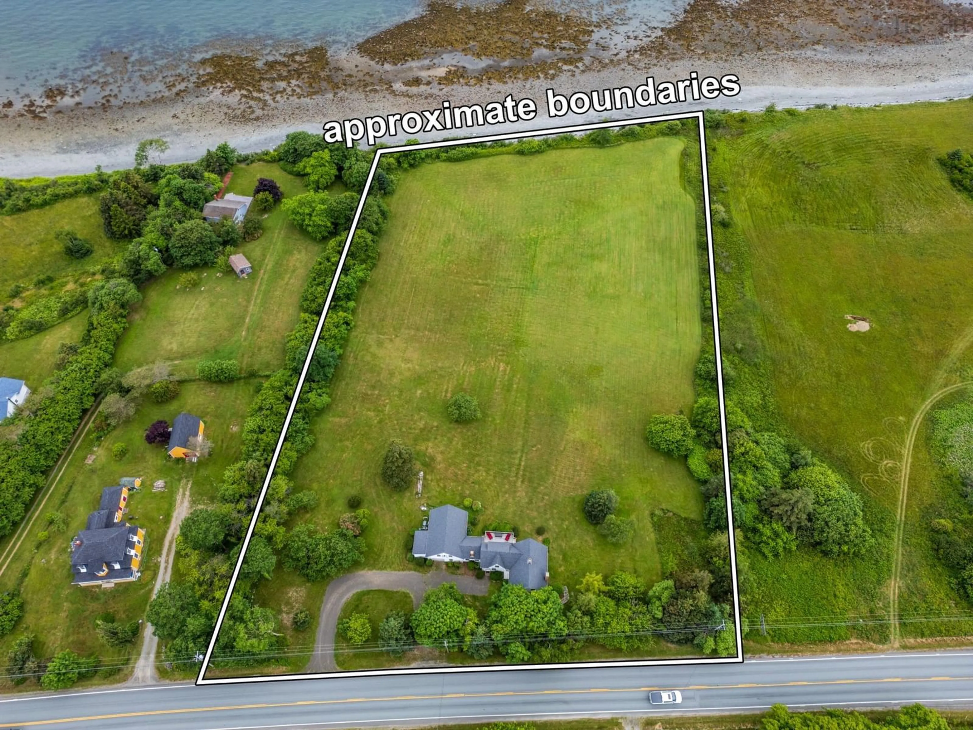 A pic from outside/outdoor area/front of a property/back of a property/a pic from drone, water/lake/river/ocean view for 7227 Highway 101, Plympton Nova Scotia B0W 2R0