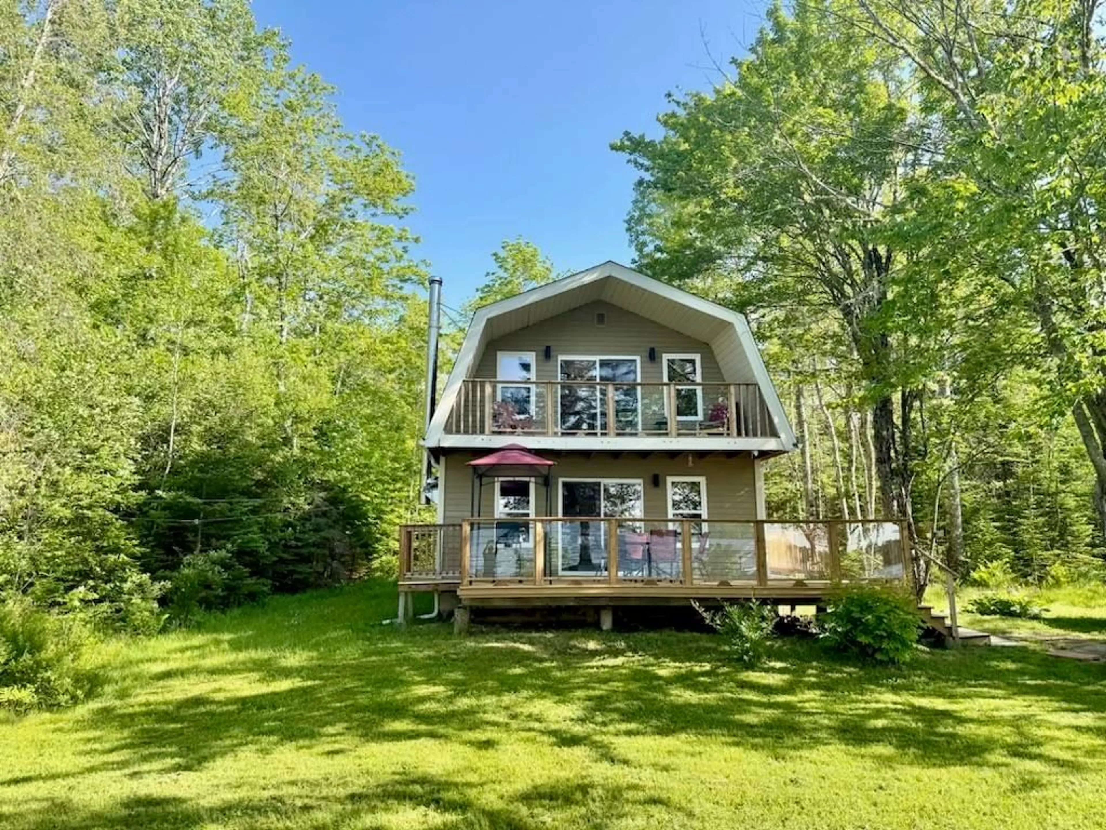 A pic from outside/outdoor area/front of a property/back of a property/a pic from drone, water/lake/river/ocean view for 166 Lauras Lane, Harriston Nova Scotia B0J 2M0