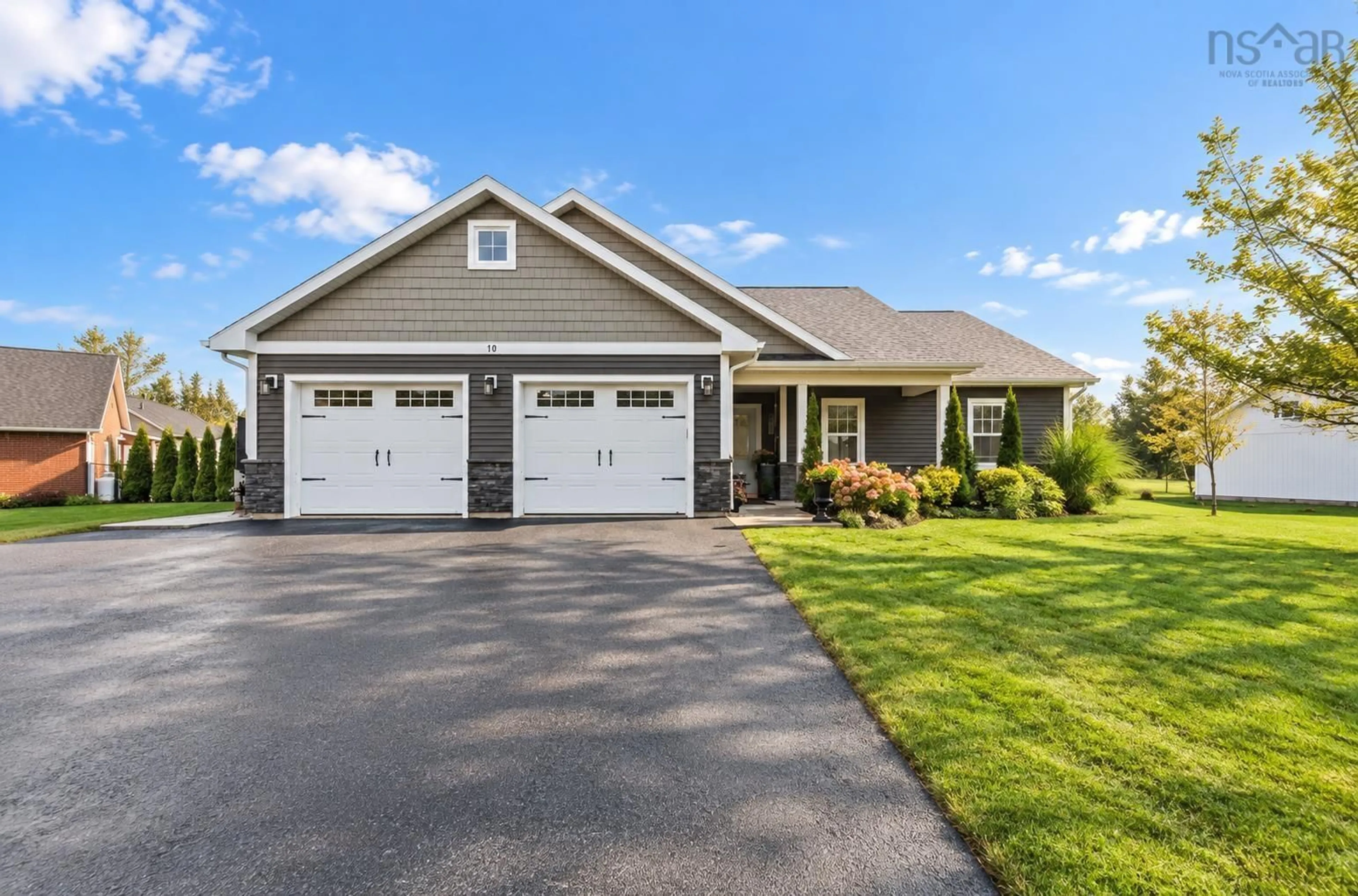 Home with vinyl exterior material, street for 10 Deer Haven Dr, Kentville Nova Scotia B4N 0B9