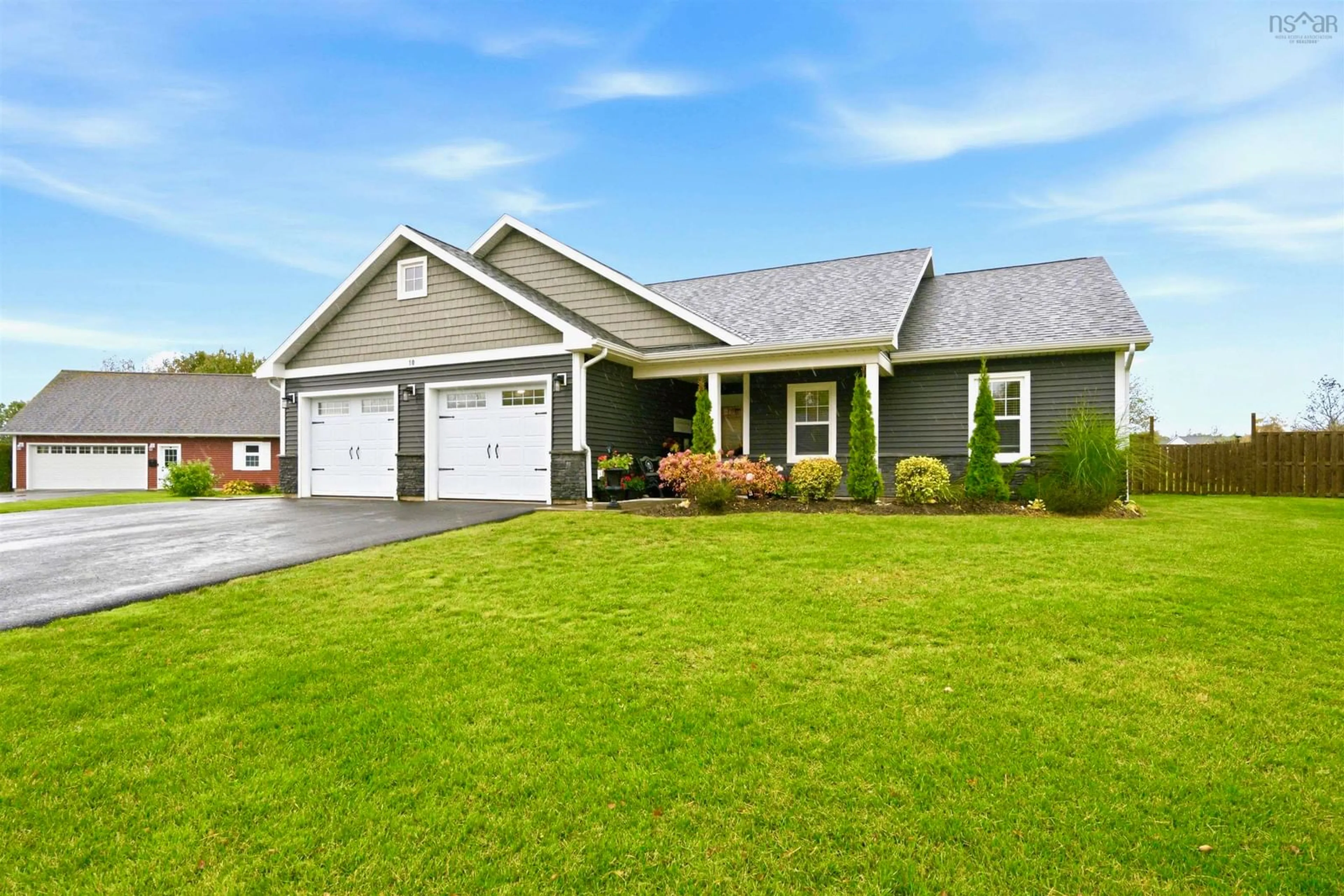 Home with vinyl exterior material, street for 10 Deer Haven Dr, Kentville Nova Scotia B4N 0B9
