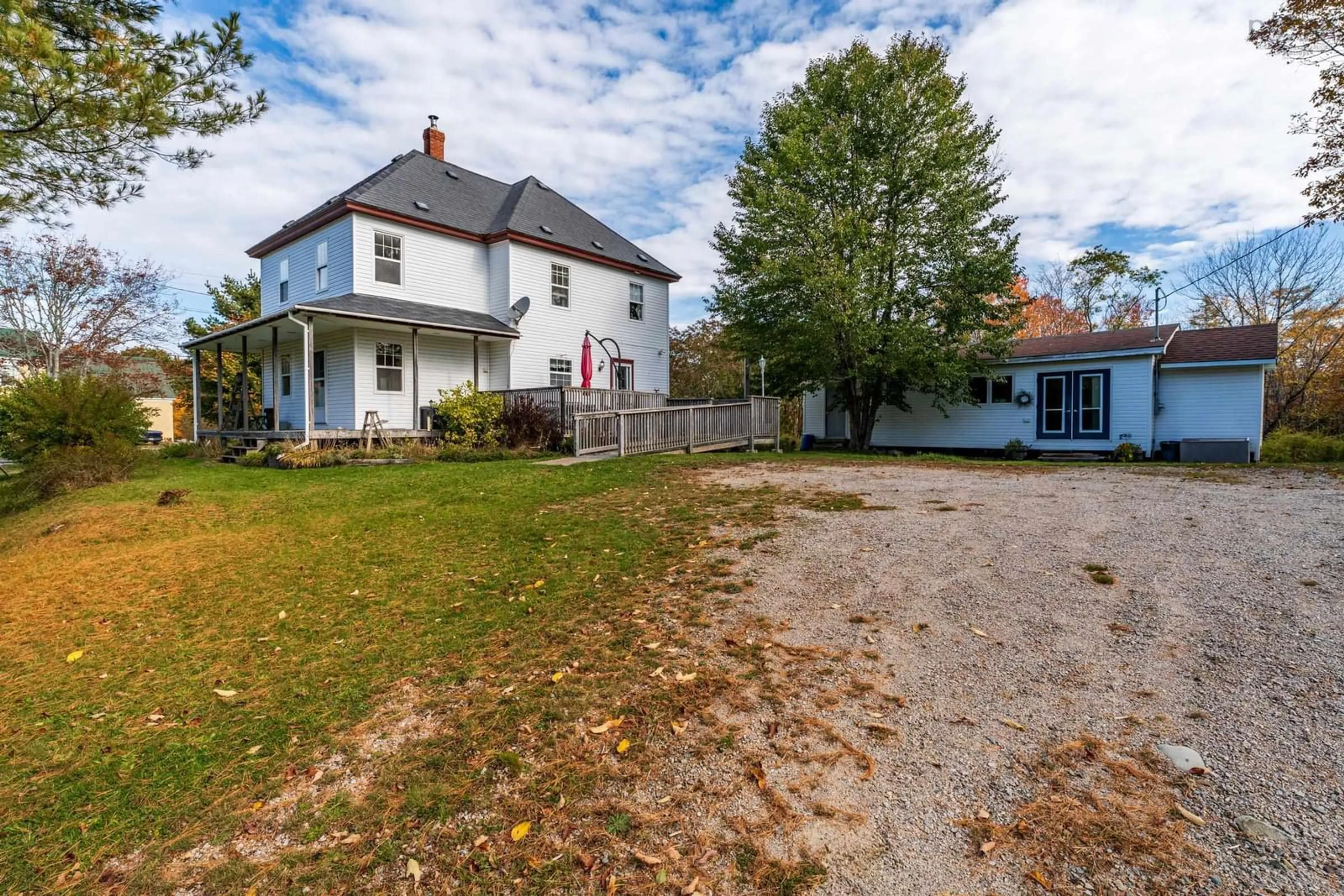 A pic from outside/outdoor area/front of a property/back of a property/a pic from drone, street for 1 Belleville Rd, Belleville North Nova Scotia B0W 3M0
