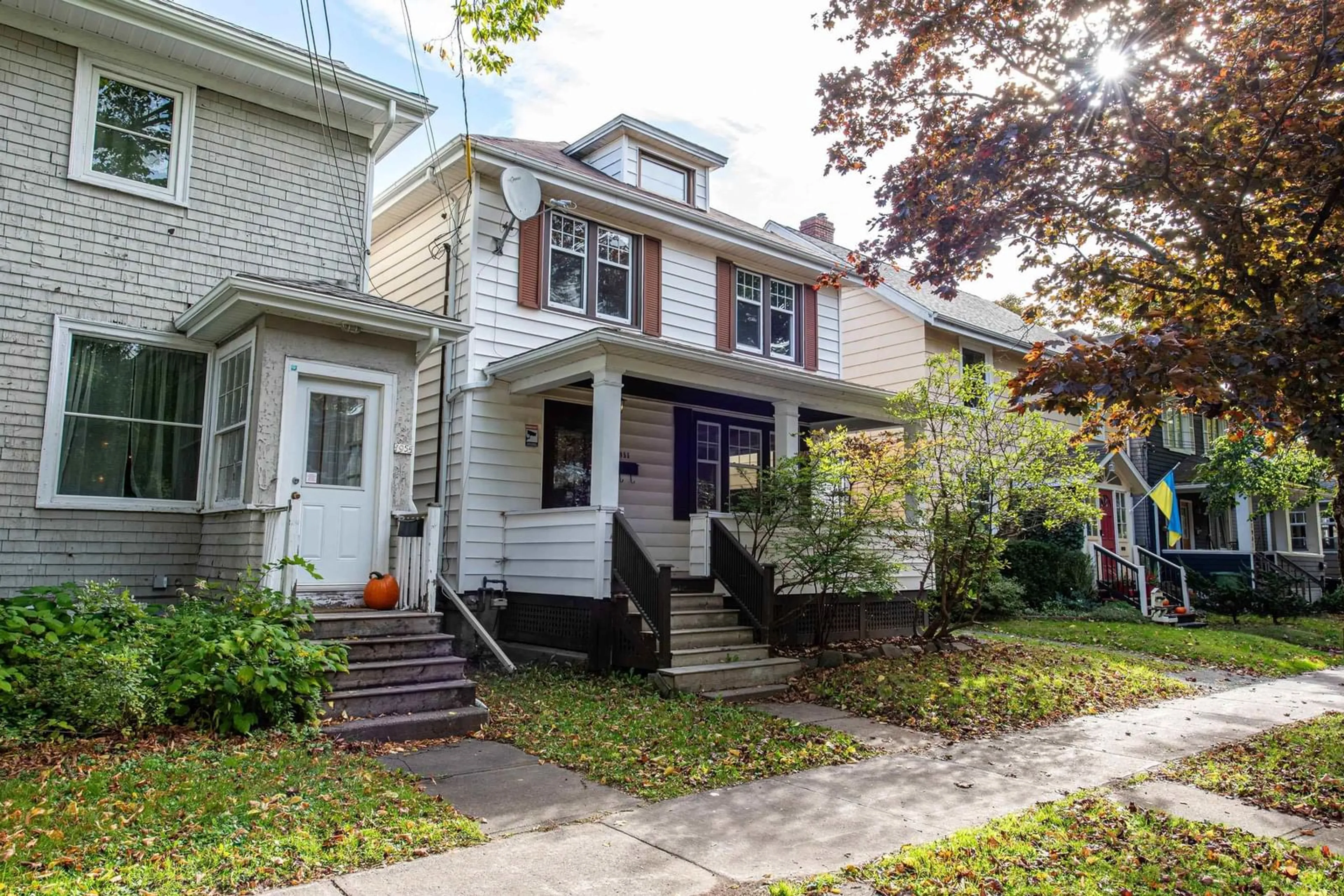 Home with vinyl exterior material, street for 1951 Vernon St, Halifax Nova Scotia B3H 3N8