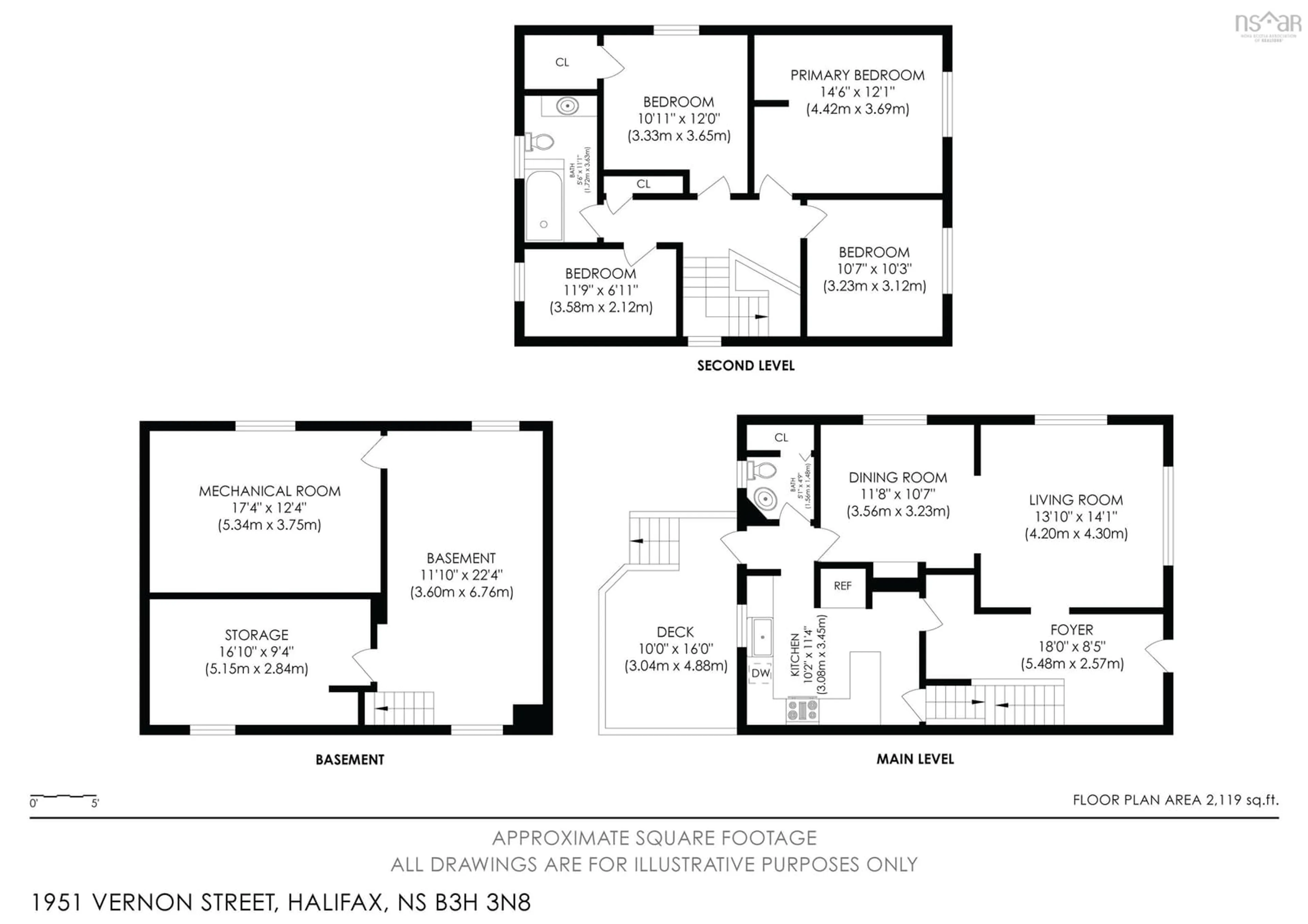 Floor plan for 1951 Vernon St, Halifax Nova Scotia B3H 3N8