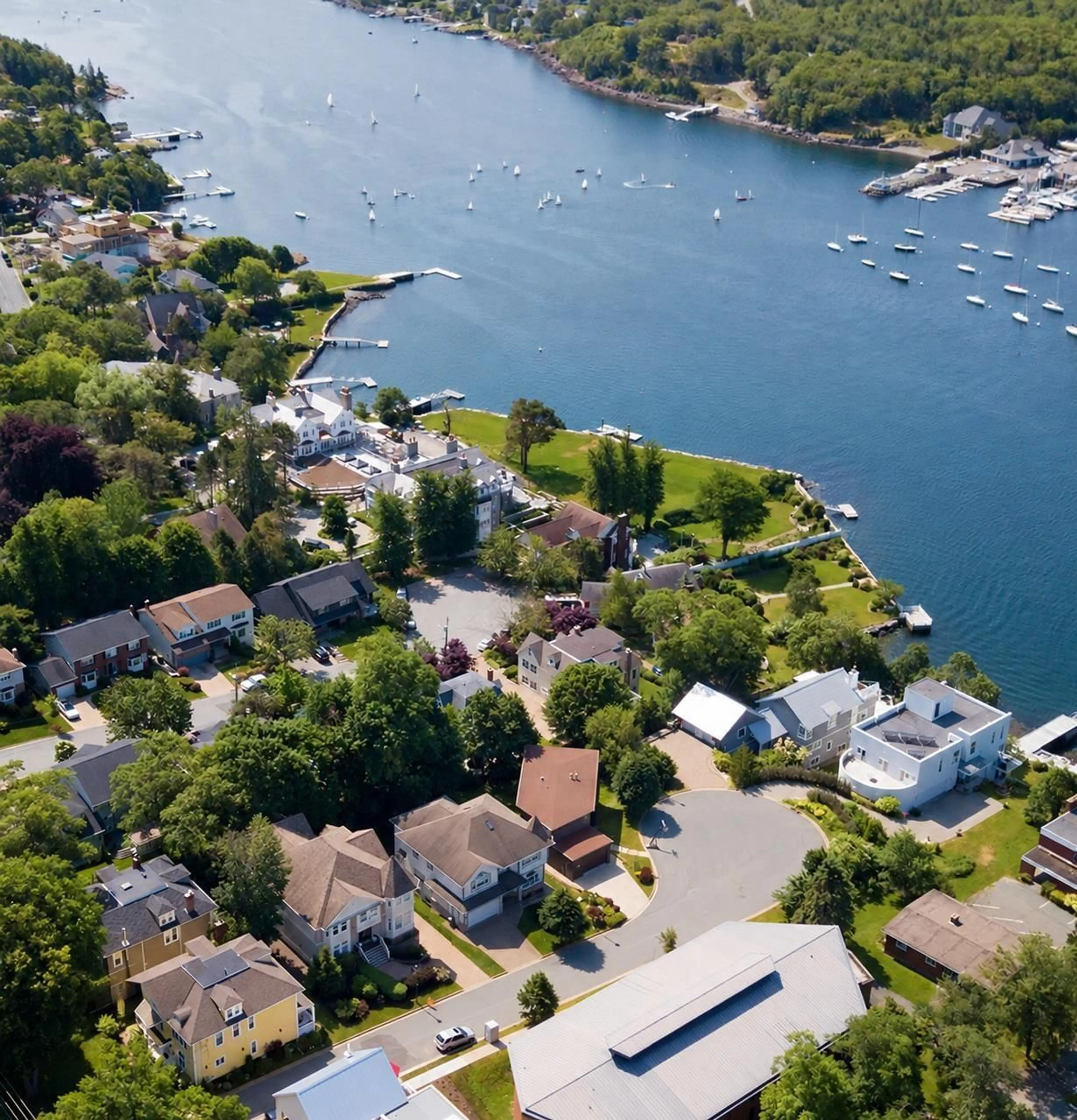 A pic from outside/outdoor area/front of a property/back of a property/a pic from drone, water/lake/river/ocean view for 602 Francklyn Street, Halifax Nova Scotia B3H 3B4
