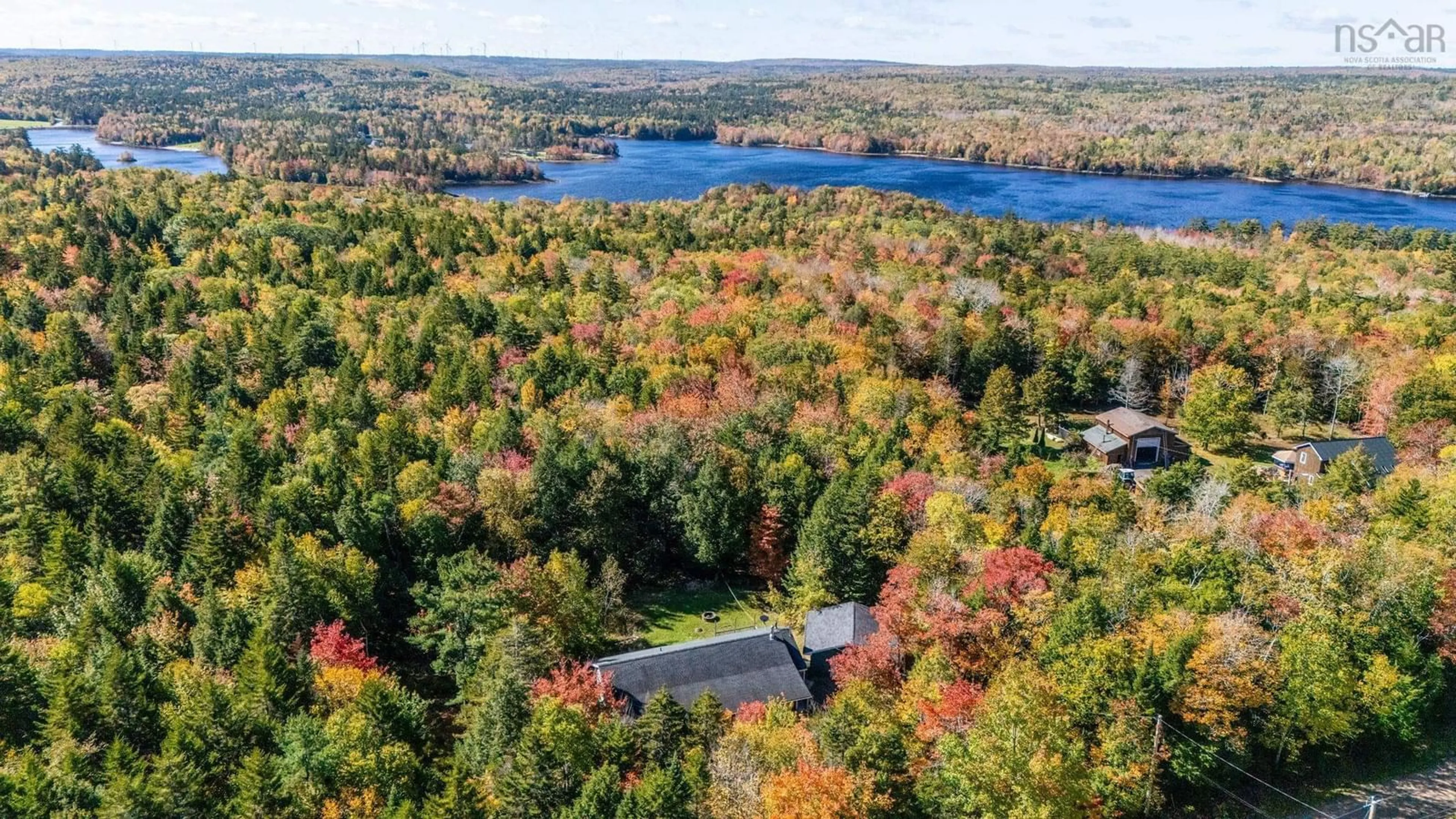 A pic from outside/outdoor area/front of a property/back of a property/a pic from drone, water/lake/river/ocean view for 696 Summit Ridge Road Rd, Vaughan Nova Scotia B0N 2T0