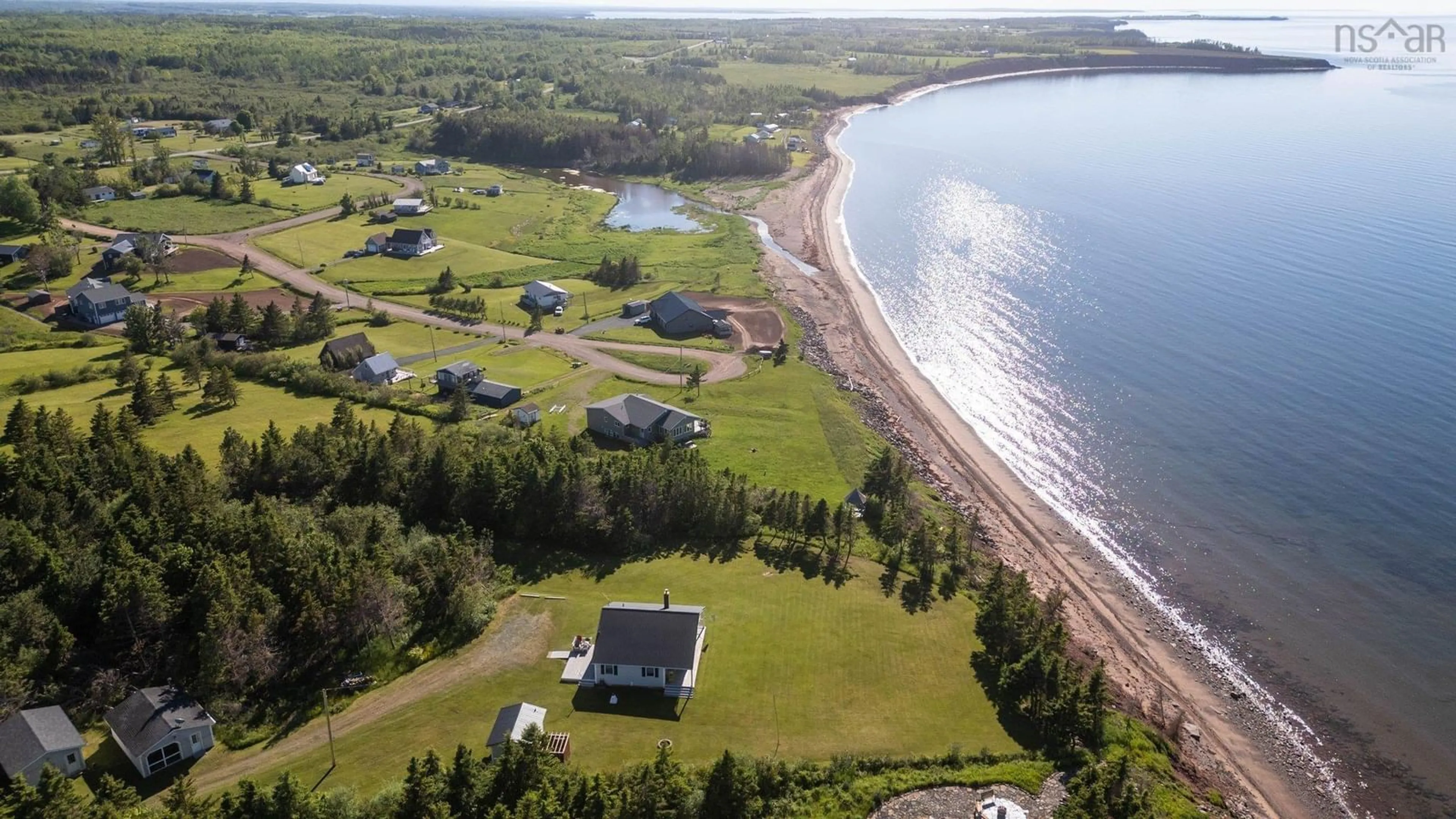 A pic from outside/outdoor area/front of a property/back of a property/a pic from drone, water/lake/river/ocean view for 71 Sierra Court, Melville Nova Scotia B0K 1N0