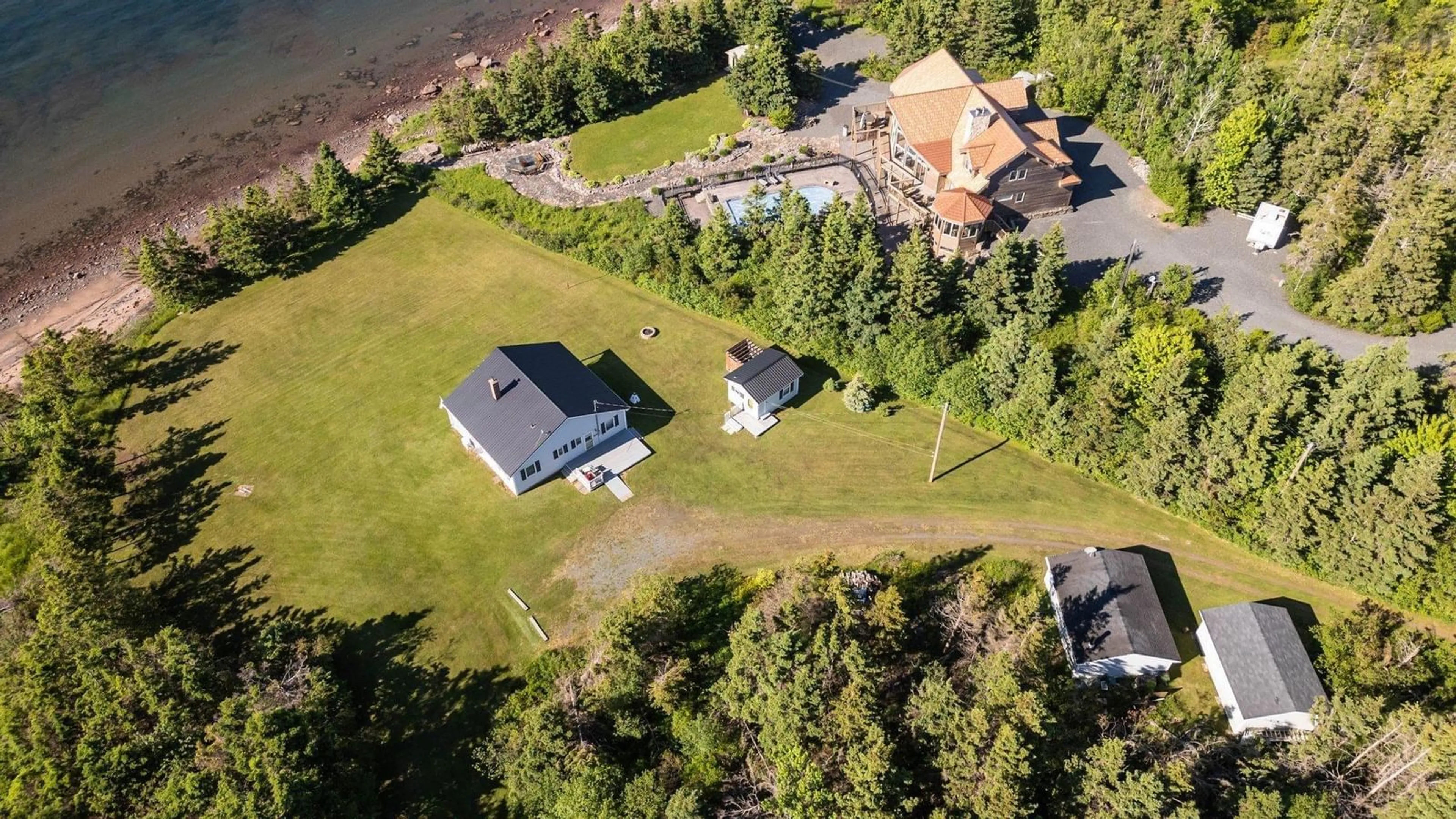 A pic from outside/outdoor area/front of a property/back of a property/a pic from drone, water/lake/river/ocean view for 71 Sierra Court, Melville Nova Scotia B0K 1N0