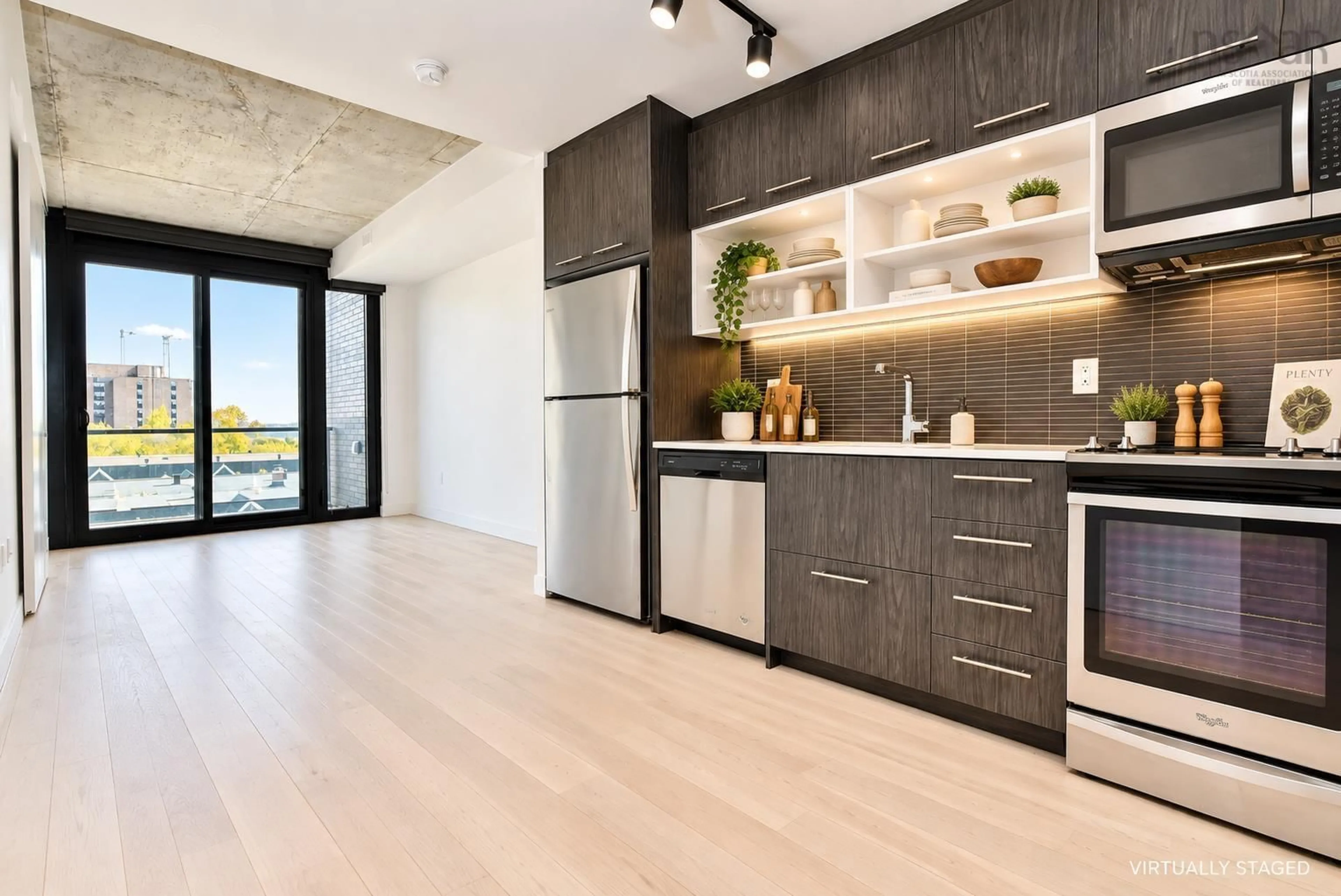 Open concept kitchen, unknown for 1048 Wellington St #710, Halifax Nova Scotia B3M 2Z8