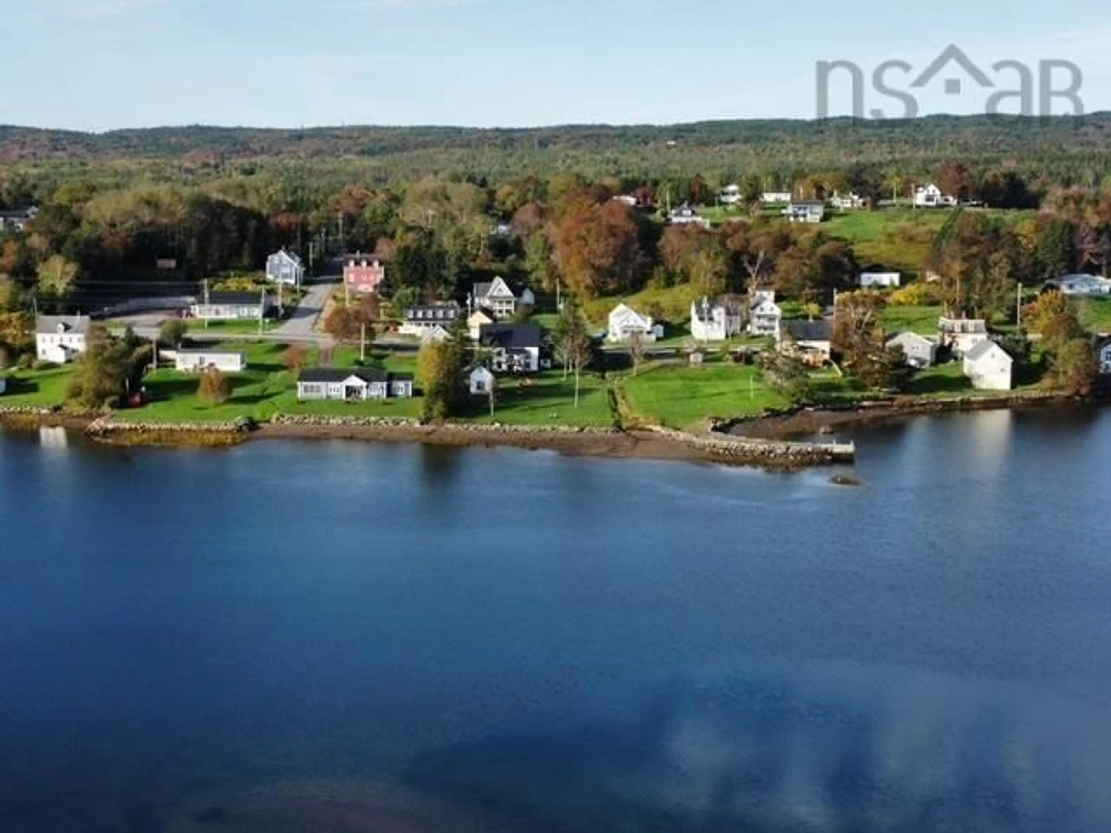A pic from outside/outdoor area/front of a property/back of a property/a pic from drone, water/lake/river/ocean view for 11 North Street Lane, Guysborough Nova Scotia B0H 1N0