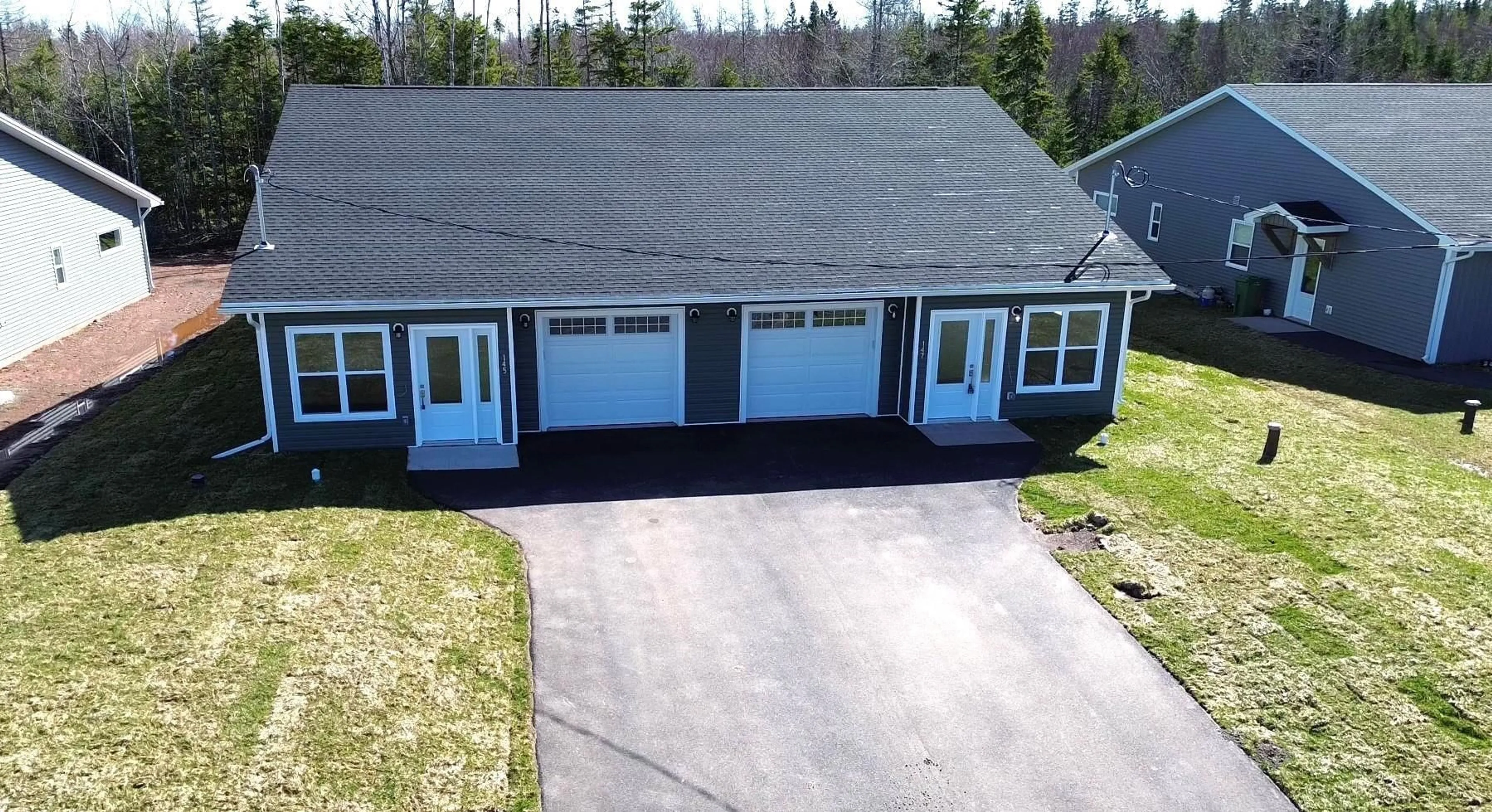 A pic from outside/outdoor area/front of a property/back of a property/a pic from drone, street for 145 Blainedale Dr, Salmon River Nova Scotia B2N 6M3
