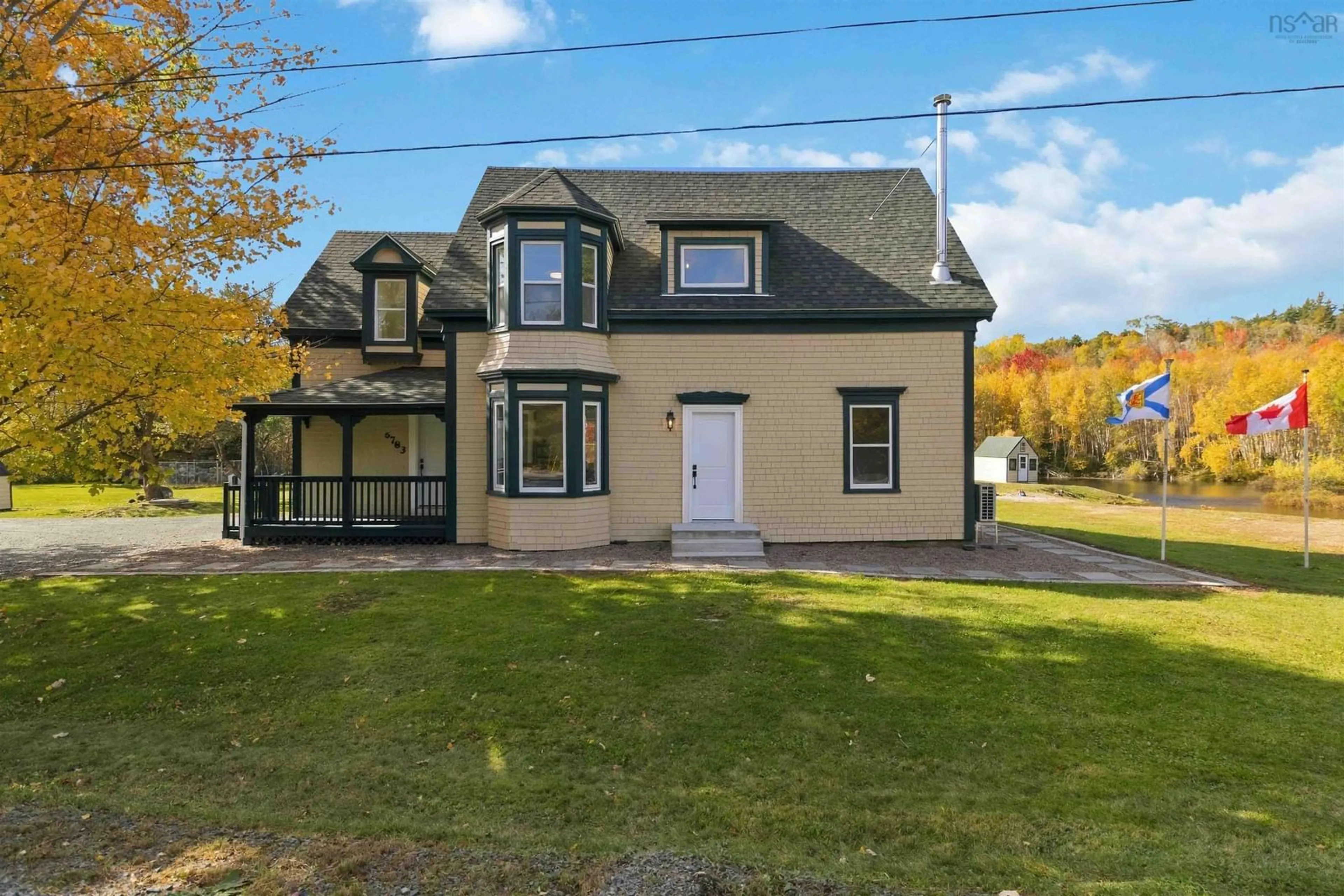 A pic from outside/outdoor area/front of a property/back of a property/a pic from drone, street for 6783 10 Hwy, New Germany Nova Scotia B0R 1E0