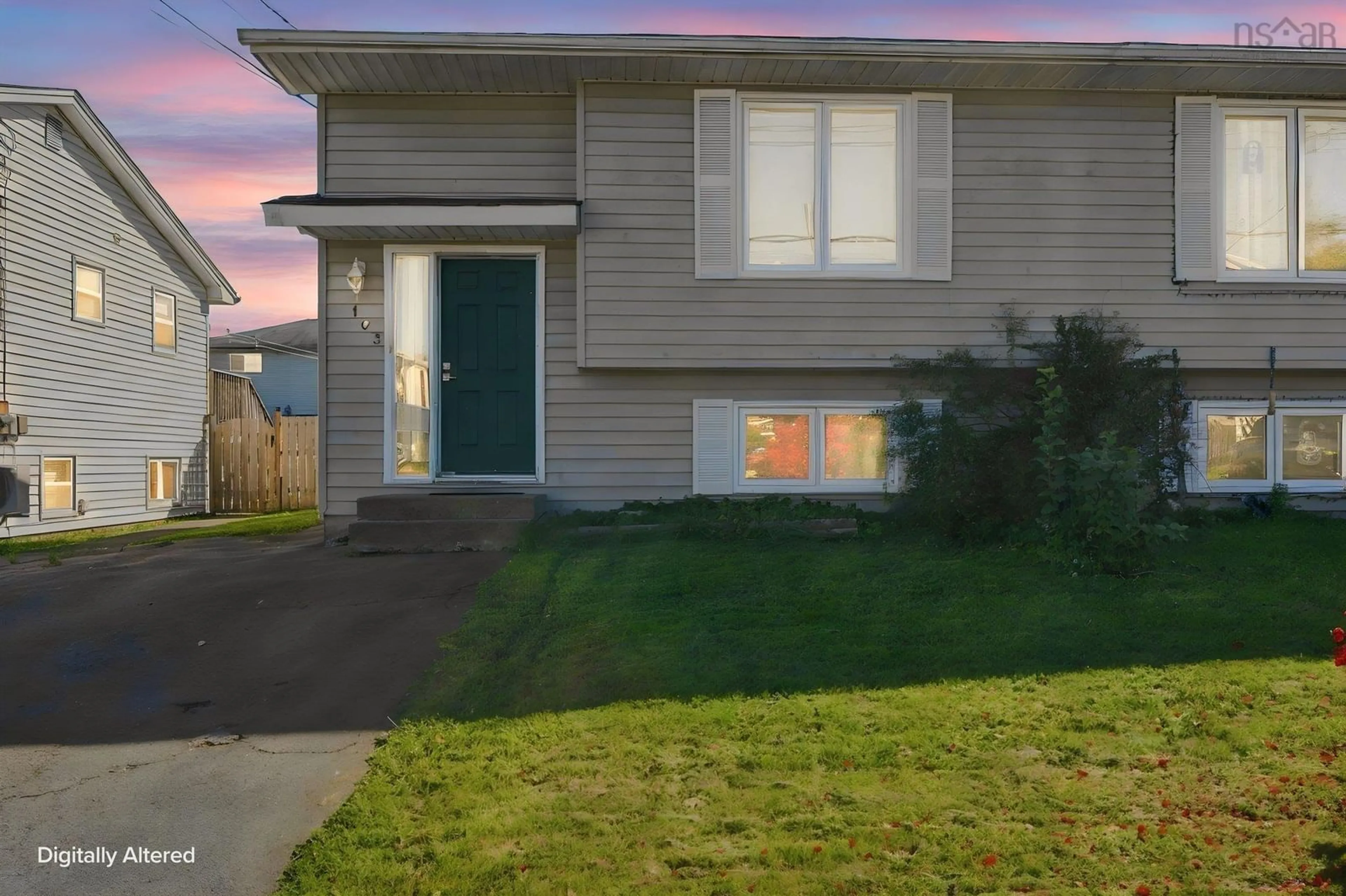 Home with vinyl exterior material, street for 103 Silver Maple Dr, Timberlea Nova Scotia B3T 1H6