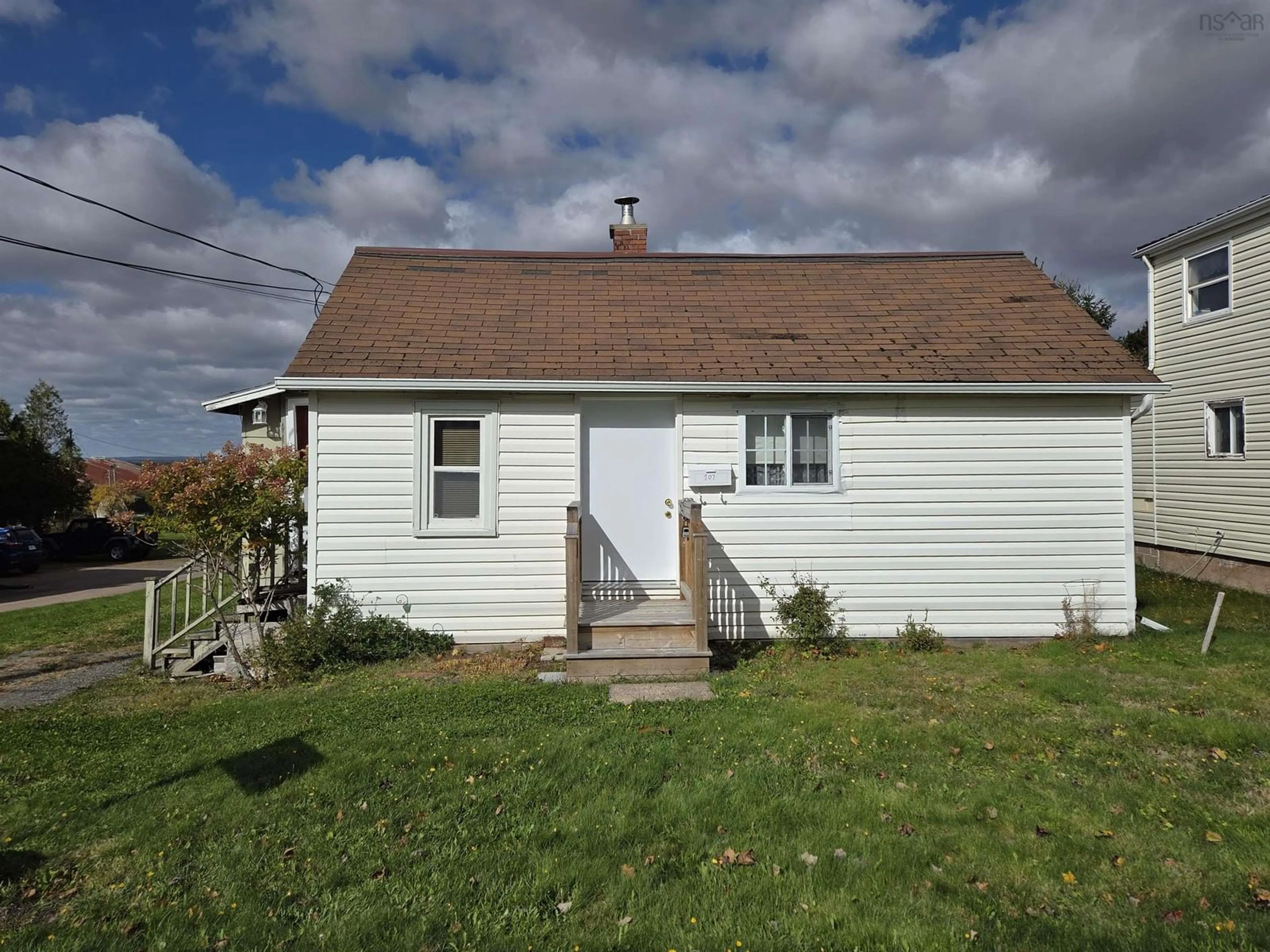 Home with vinyl exterior material, street for 107 Ryland Ave, Bible Hill Nova Scotia B2N 2V5