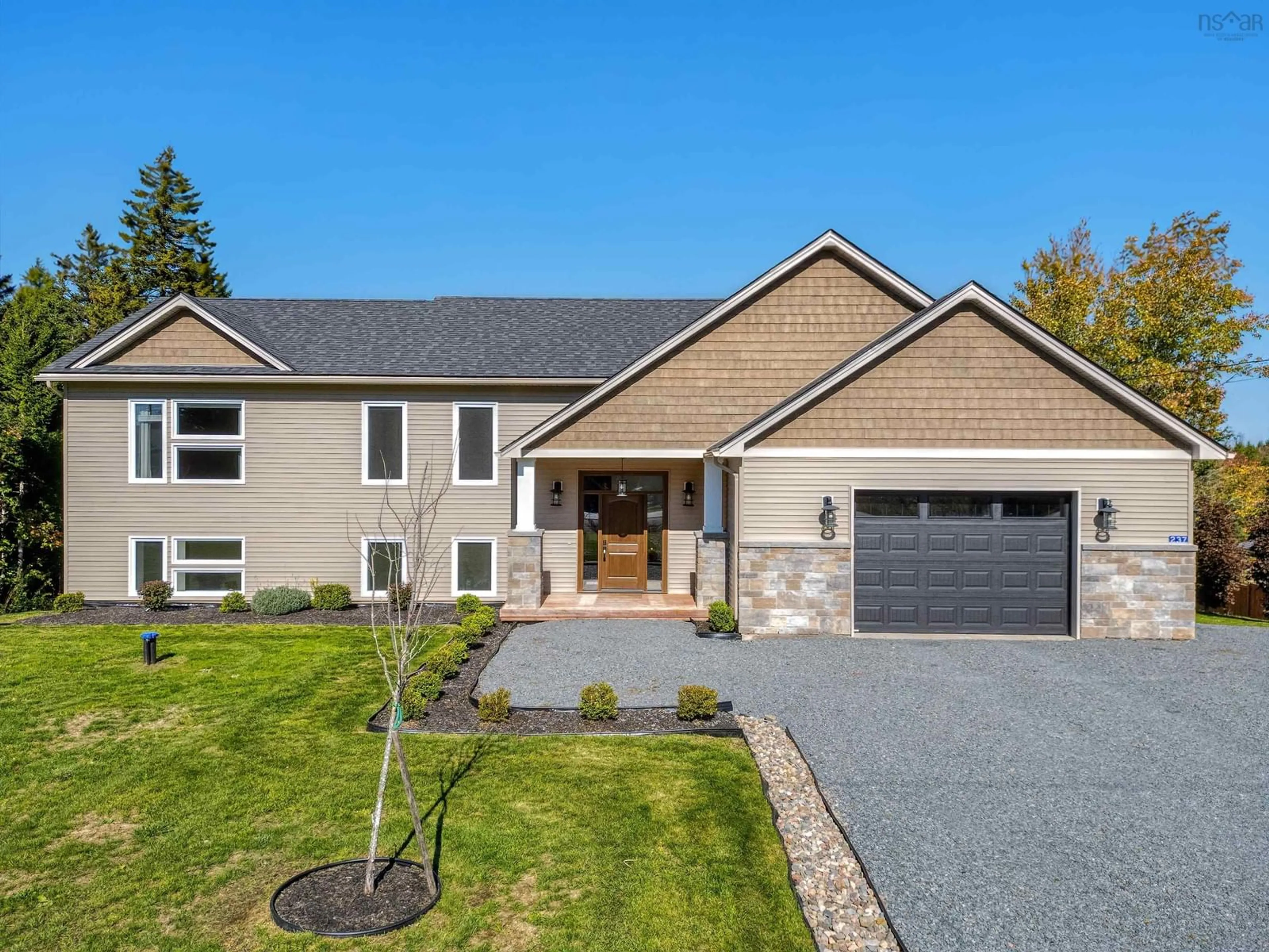 Home with vinyl exterior material, street for 237 Magenta Dr, Middle Sackville Nova Scotia B4E 0M7