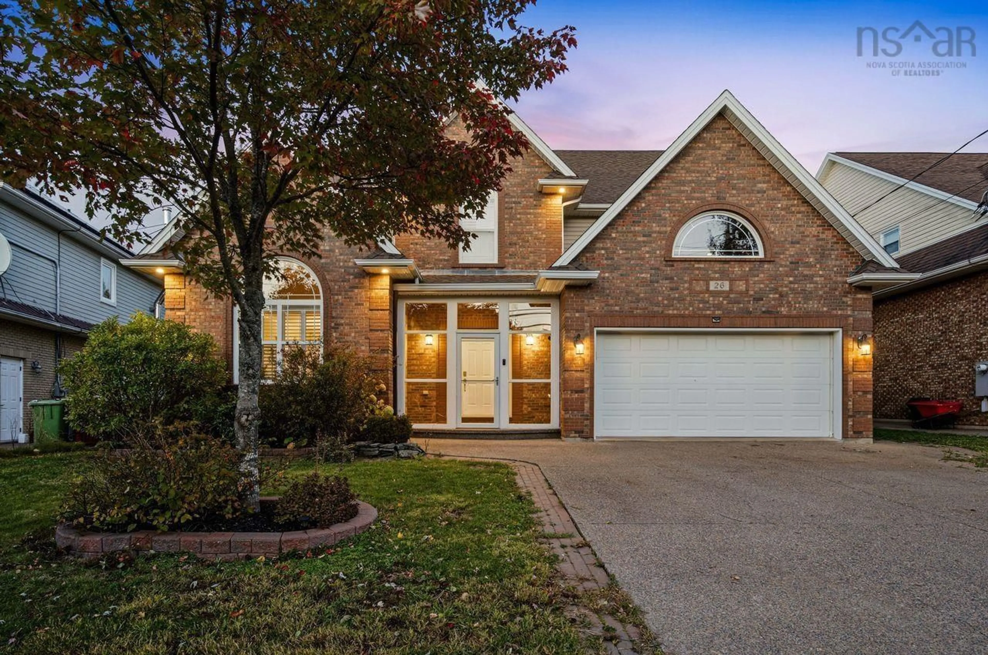 Home with brick exterior material, street for 26 Ravines Dr, Bedford Nova Scotia B4A 4L6