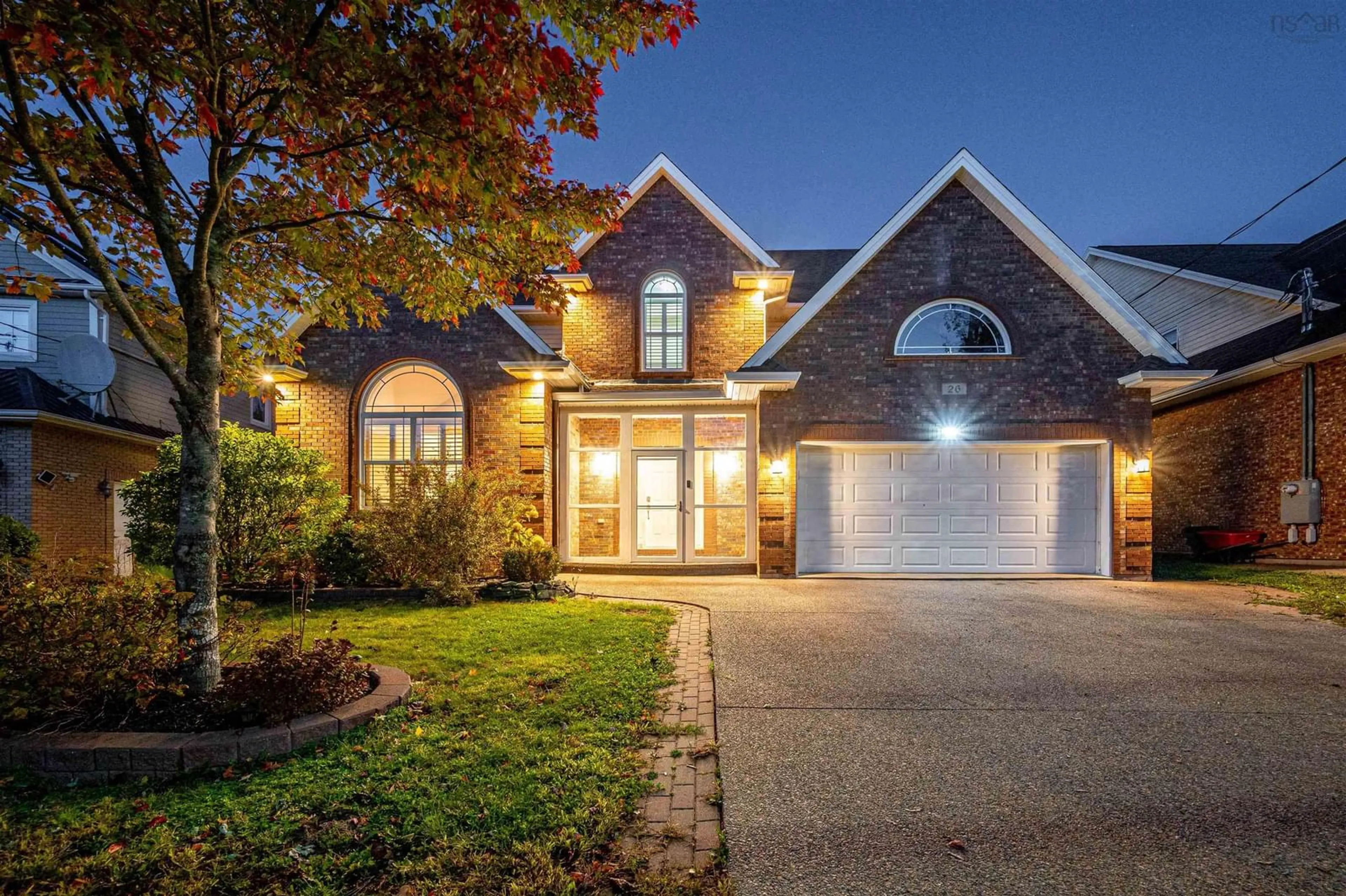 Home with brick exterior material, street for 26 Ravines Dr, Bedford Nova Scotia B4A 4L6