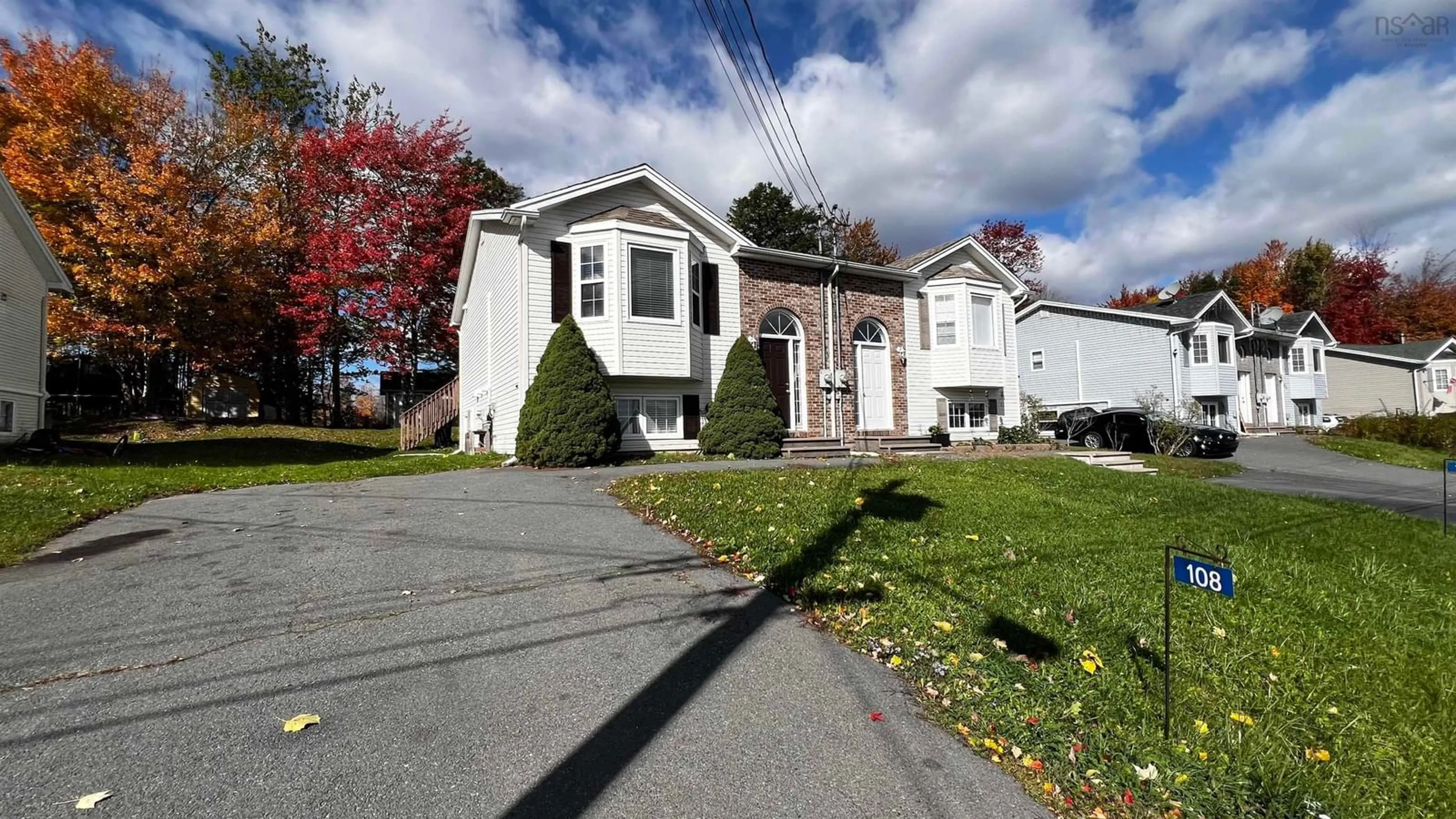 Home with vinyl exterior material, street for 108 Hemlock Dr, Elmsdale Nova Scotia B2S 1B9