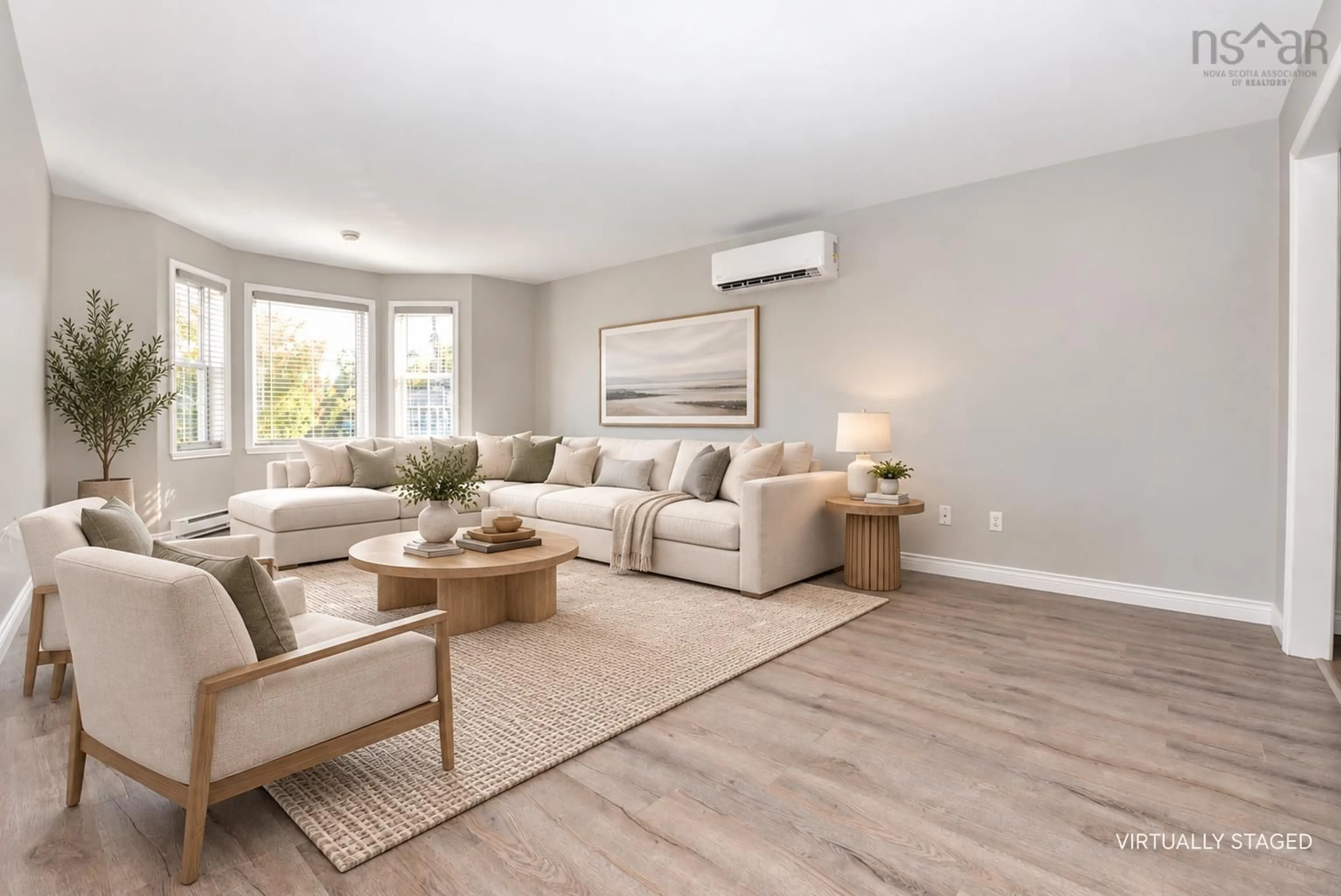 Living room with furniture, wood/laminate floor for 108 Hemlock Dr, Elmsdale Nova Scotia B2S 1B9
