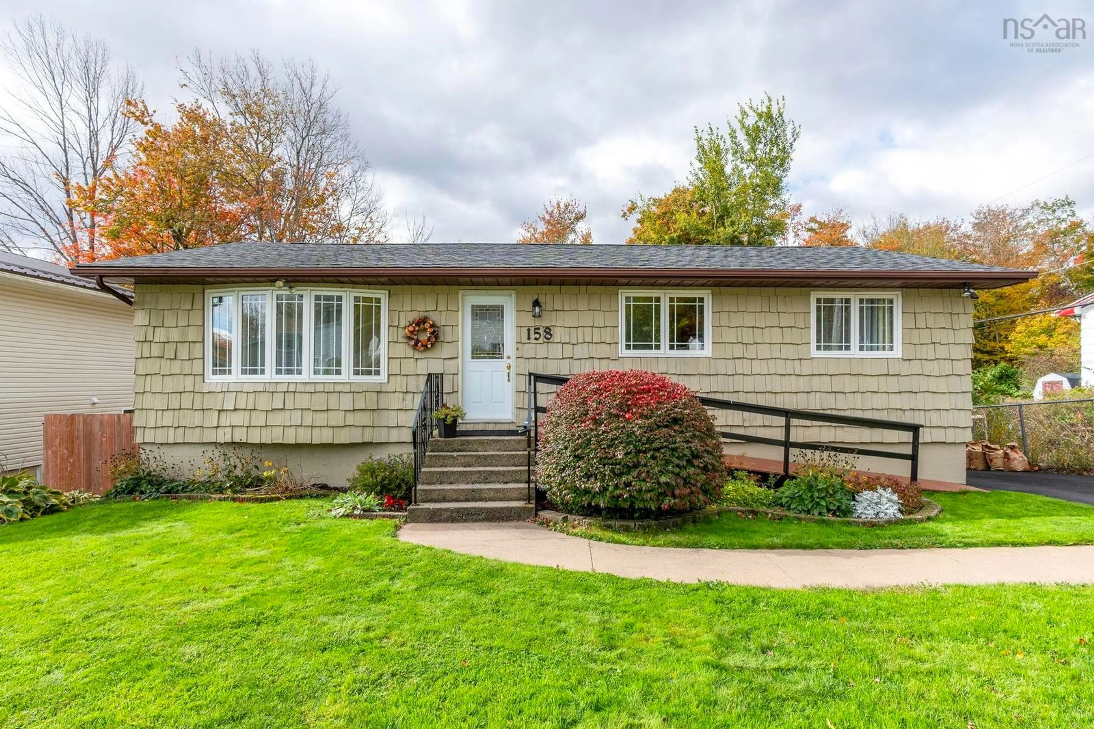 Home with vinyl exterior material, street for 158 Stokil Dr, Lower Sackville Nova Scotia B4C 2G6