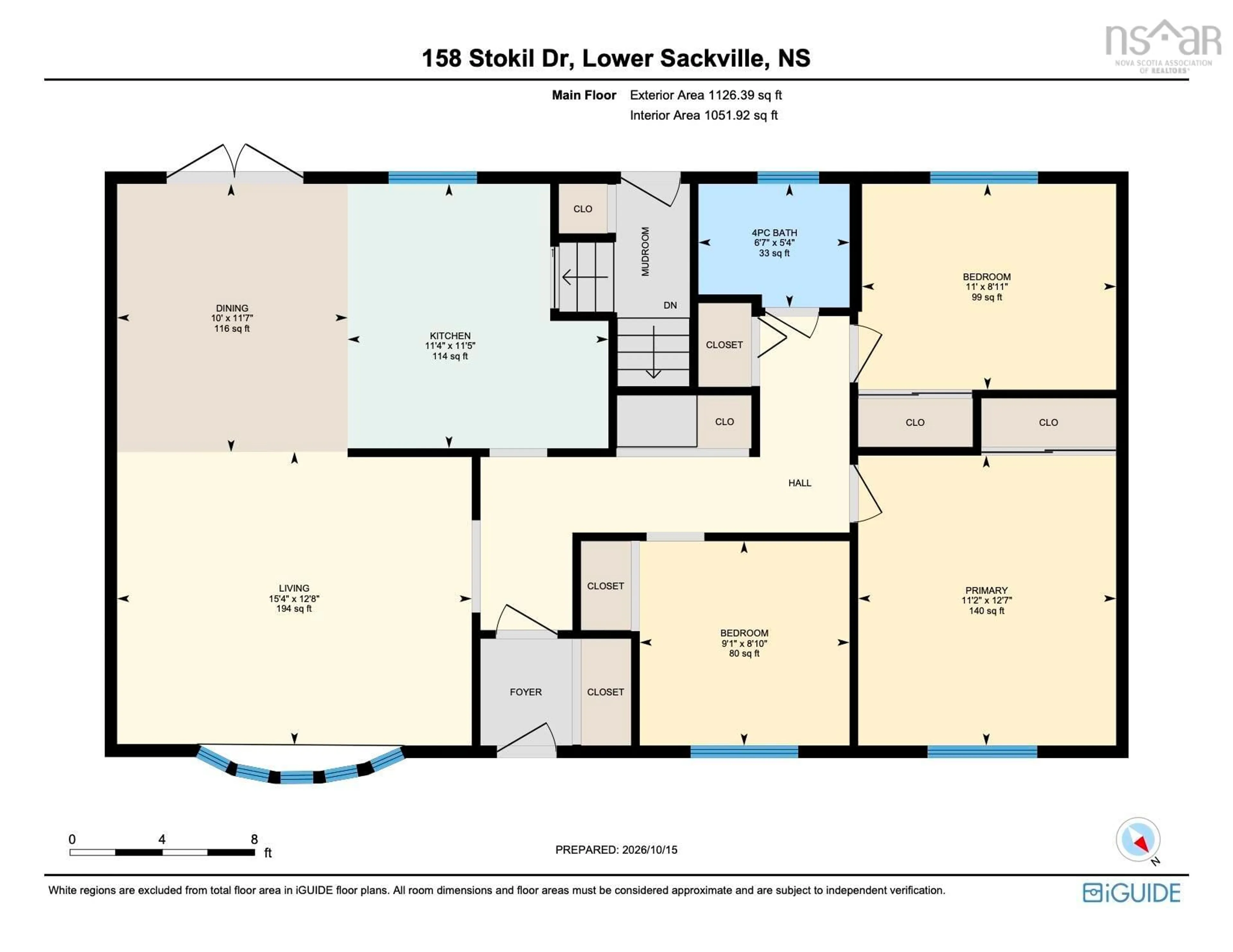 Floor plan for 158 Stokil Dr, Lower Sackville Nova Scotia B4C 2G6