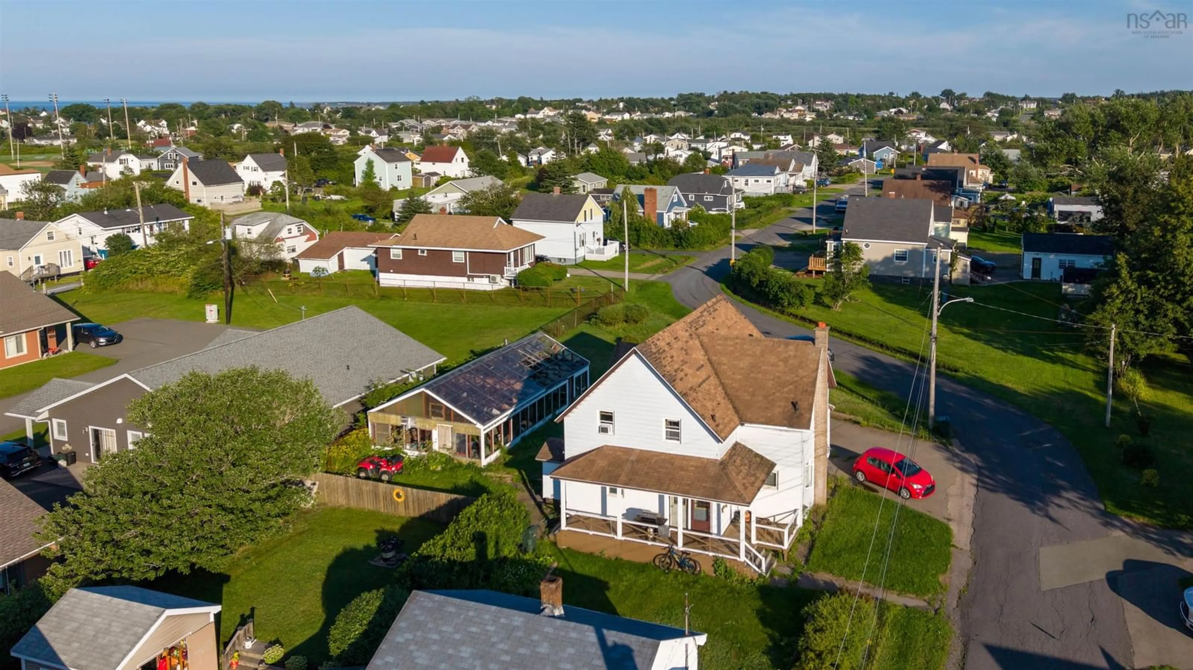 A pic from outside/outdoor area/front of a property/back of a property/a pic from drone, street for 3 Collins St, Glace Bay Nova Scotia B1C 1A5