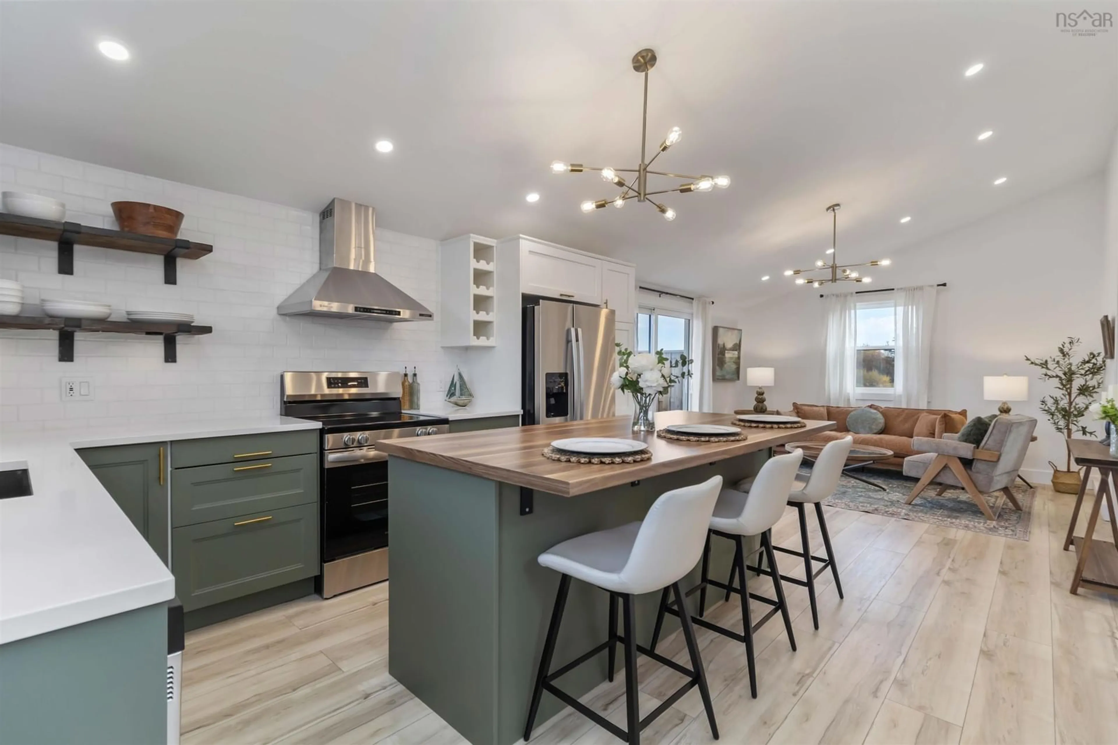 Open concept kitchen, unknown for 116 Eric Romkey Lane, Seafoam Nova Scotia B0J 2L0