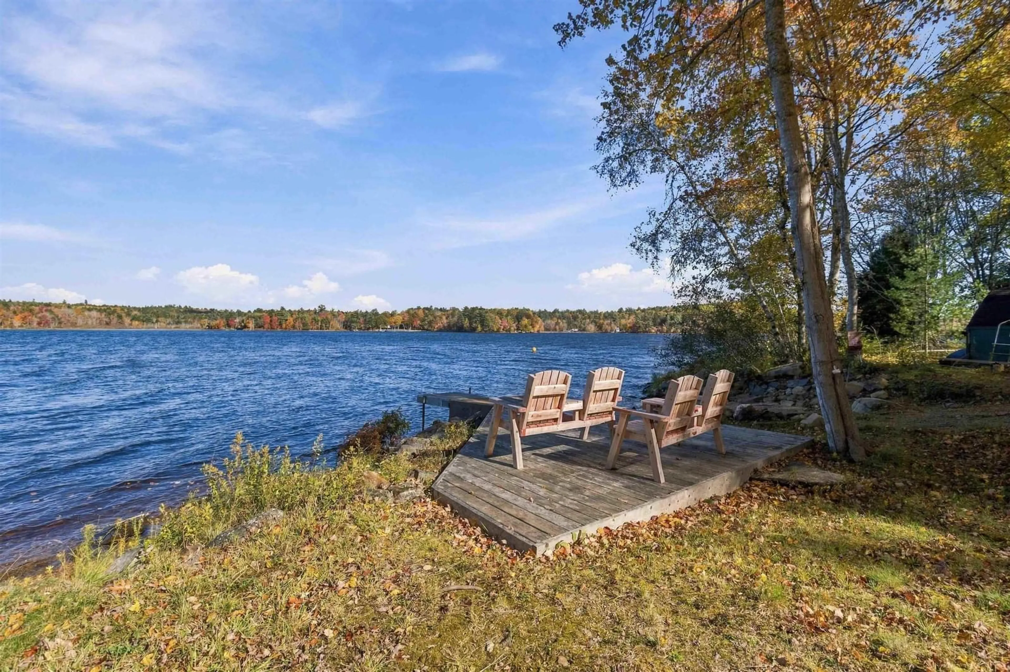 Patio, water/lake/river/ocean view for 54 Molega Lake Park Rd, Molega Lake Nova Scotia B4V 2T8