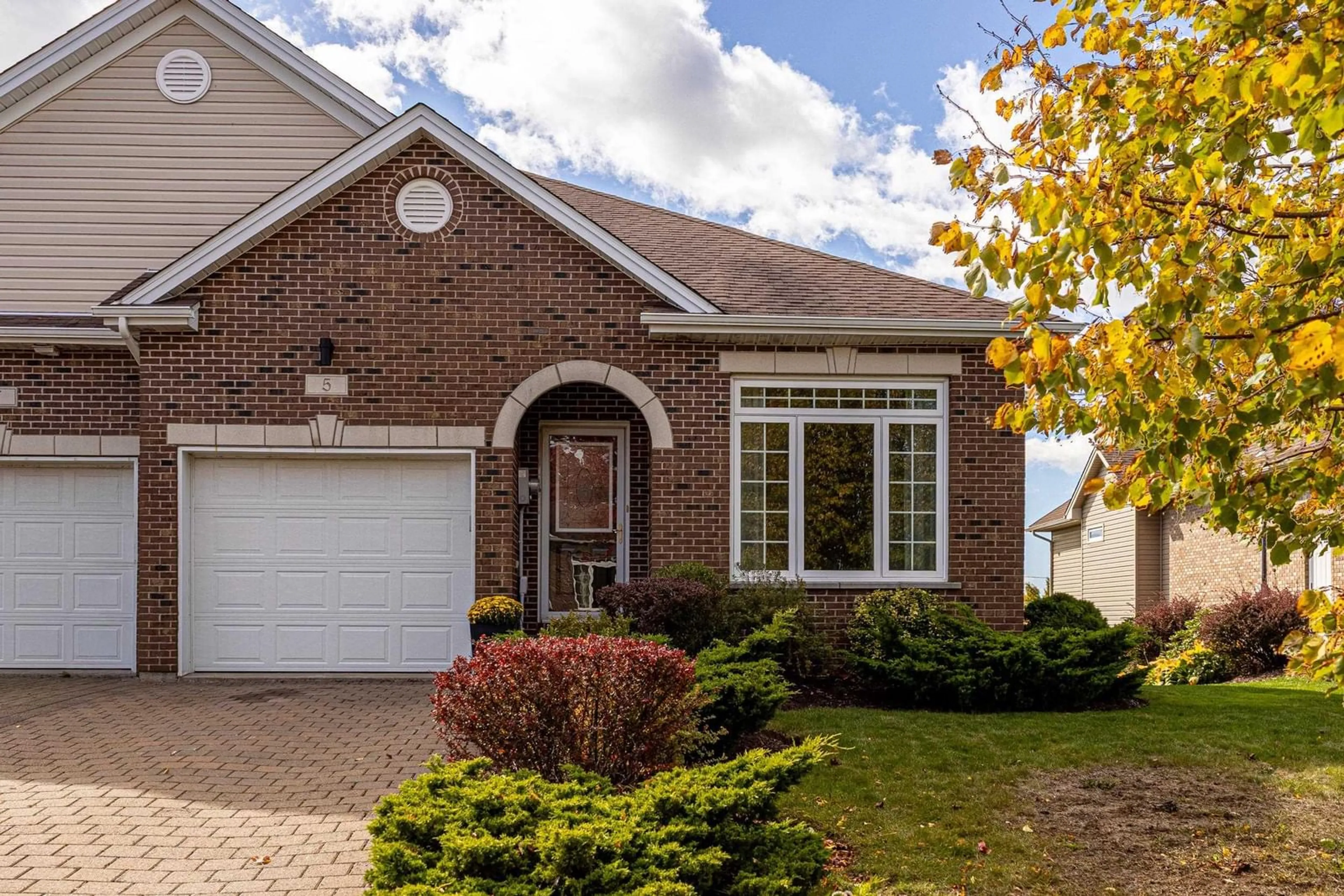 Home with brick exterior material, street for 5 Cloverfield Crt, Dartmouth Nova Scotia B2W 0E6