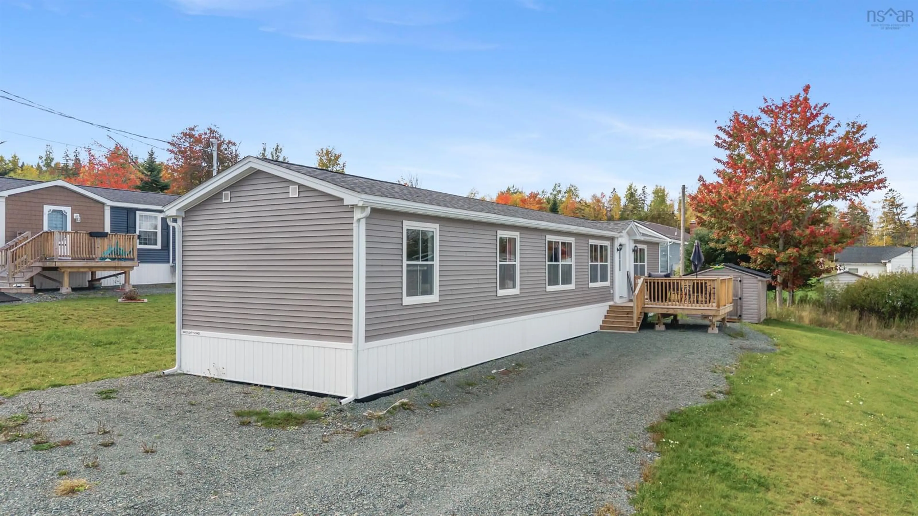 Home with vinyl exterior material, street for 132 Grosbeak Dr, Salmon River Nova Scotia B2N 5V8