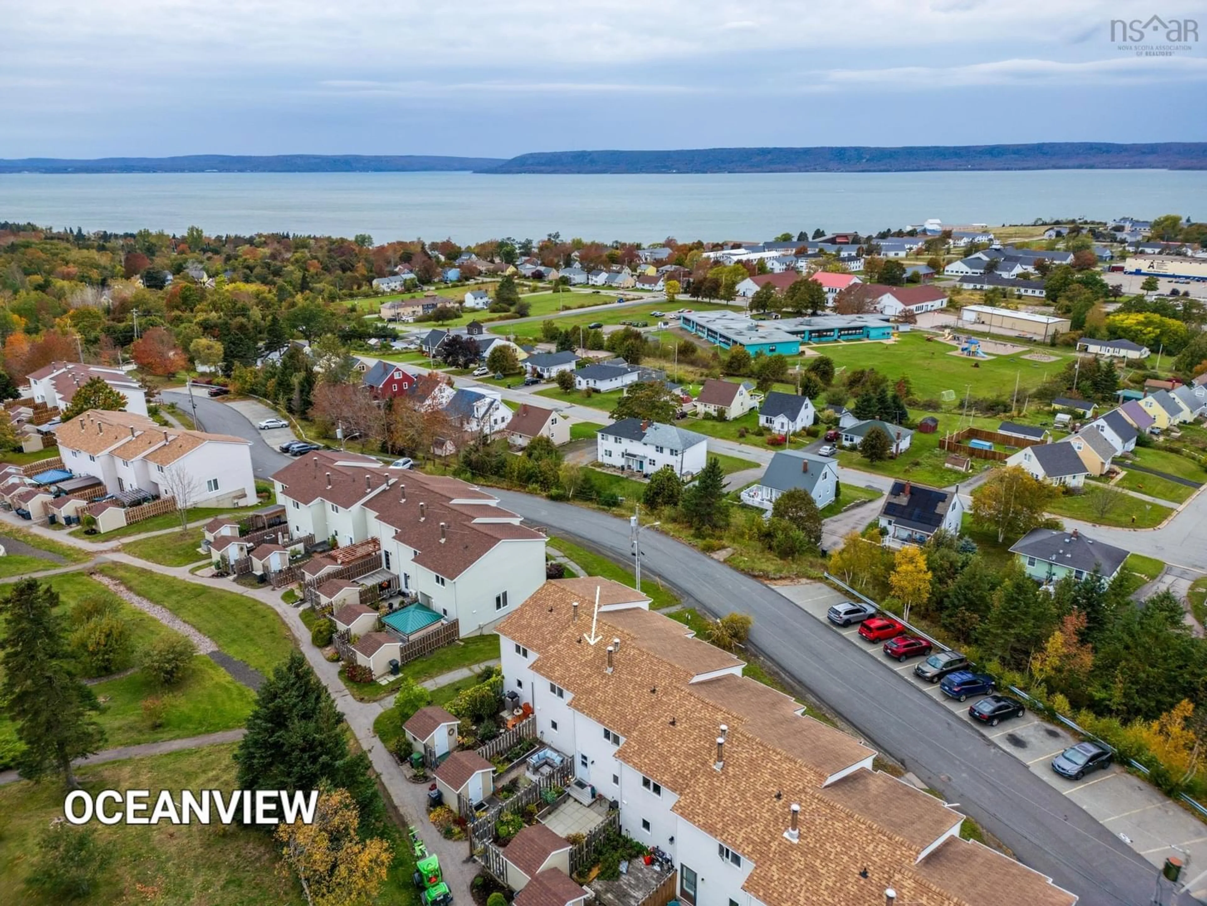 A pic from outside/outdoor area/front of a property/back of a property/a pic from drone, water/lake/river/ocean view for 521 Harbour View Cres, Cornwallis Park Nova Scotia B0S 1H0