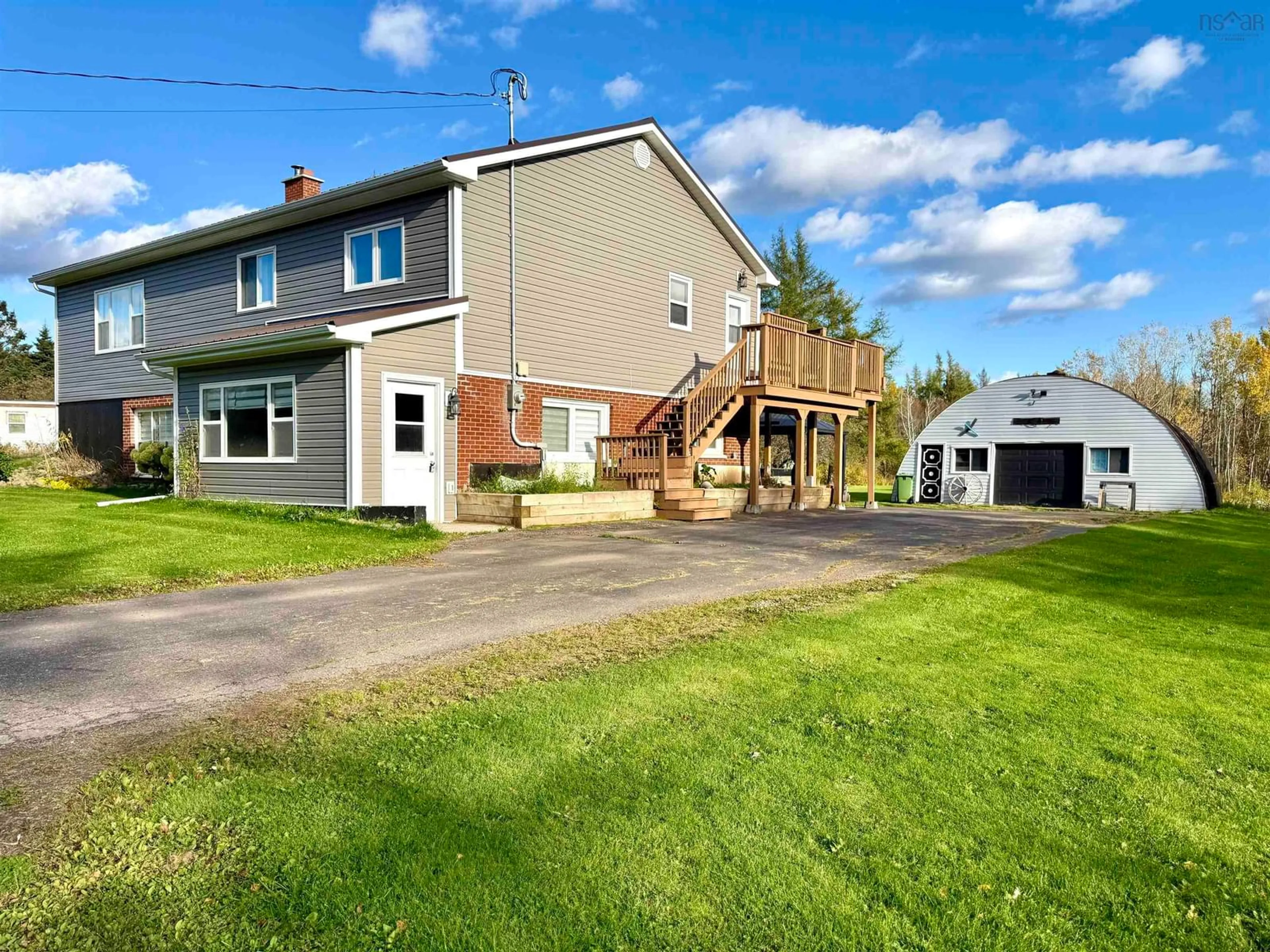 A pic from outside/outdoor area/front of a property/back of a property/a pic from drone, street for 636 Macdonald Rd, Brookdale Nova Scotia B4H 3Y4