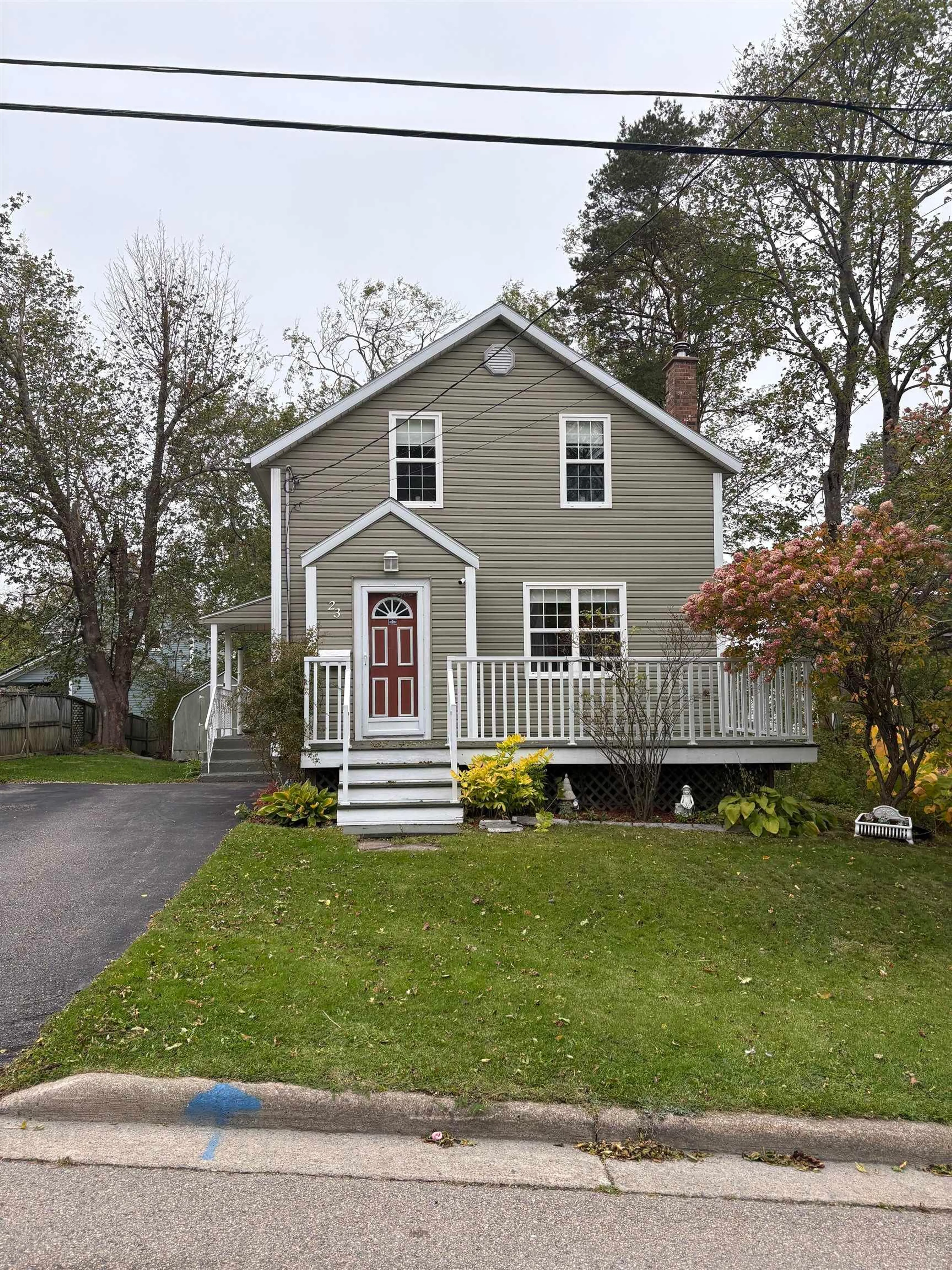 Home with vinyl exterior material, street for 23 Milton St, Sydney Nova Scotia B1P 4L6