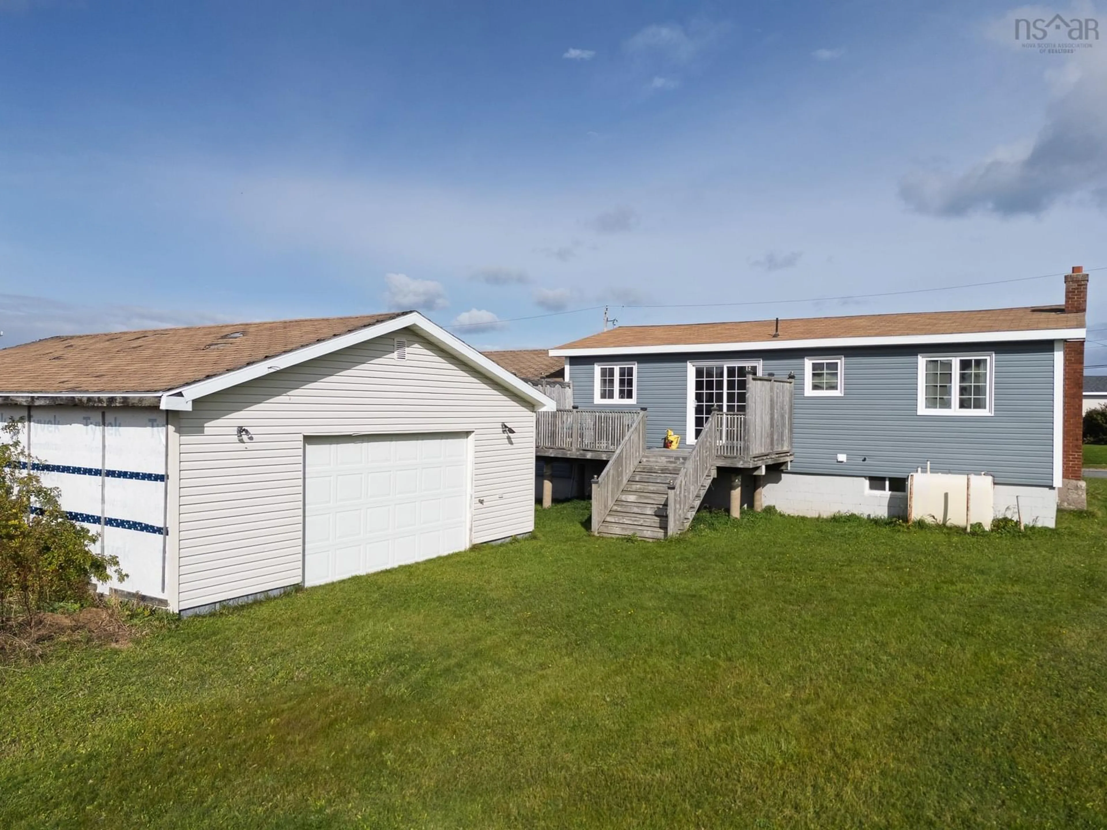 Home with vinyl exterior material, street for 22 Atlantic Street, Glace Bay Nova Scotia B1A 1S5