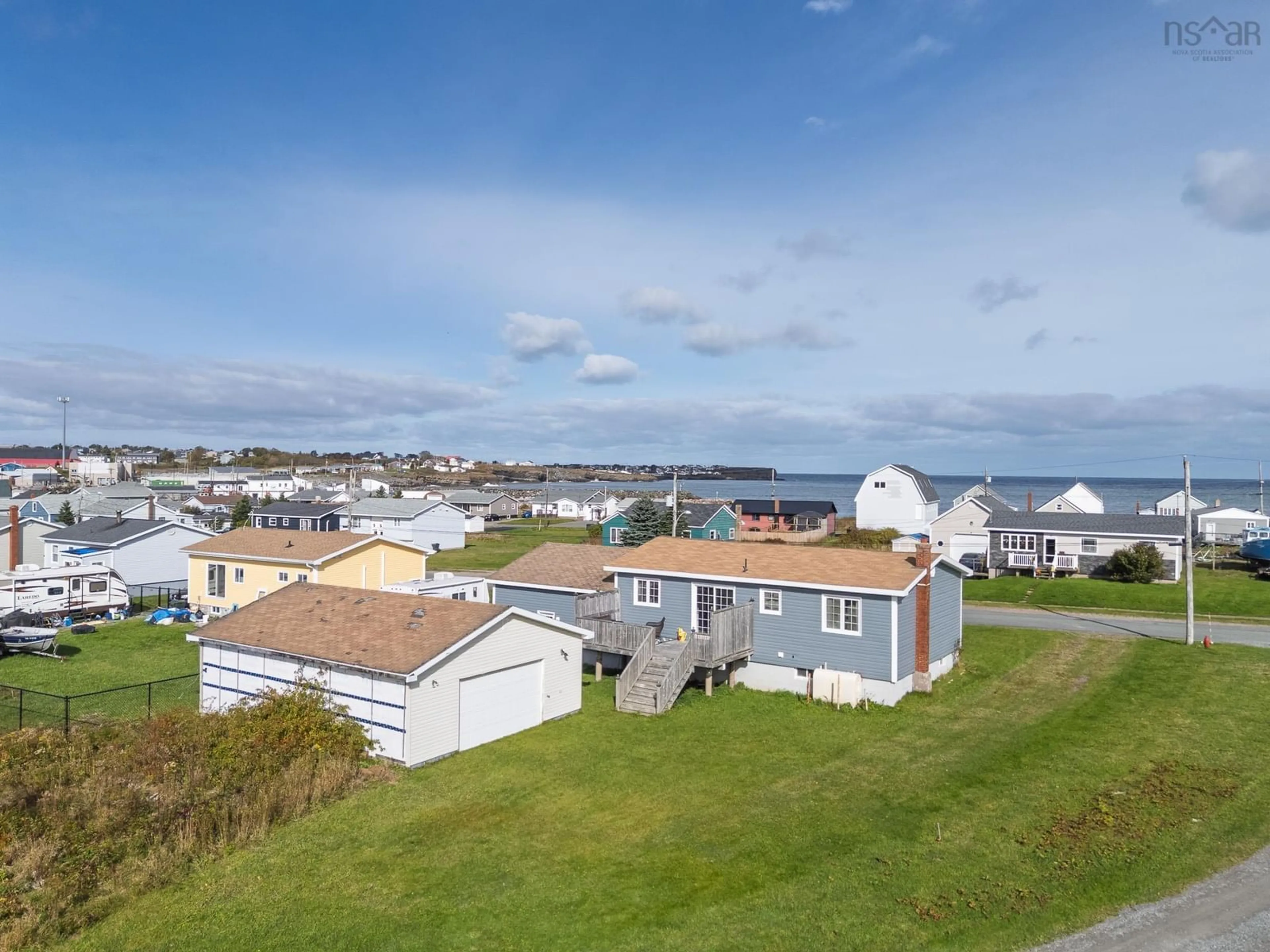 A pic from outside/outdoor area/front of a property/back of a property/a pic from drone, unknown for 22 Atlantic Street, Glace Bay Nova Scotia B1A 1S5