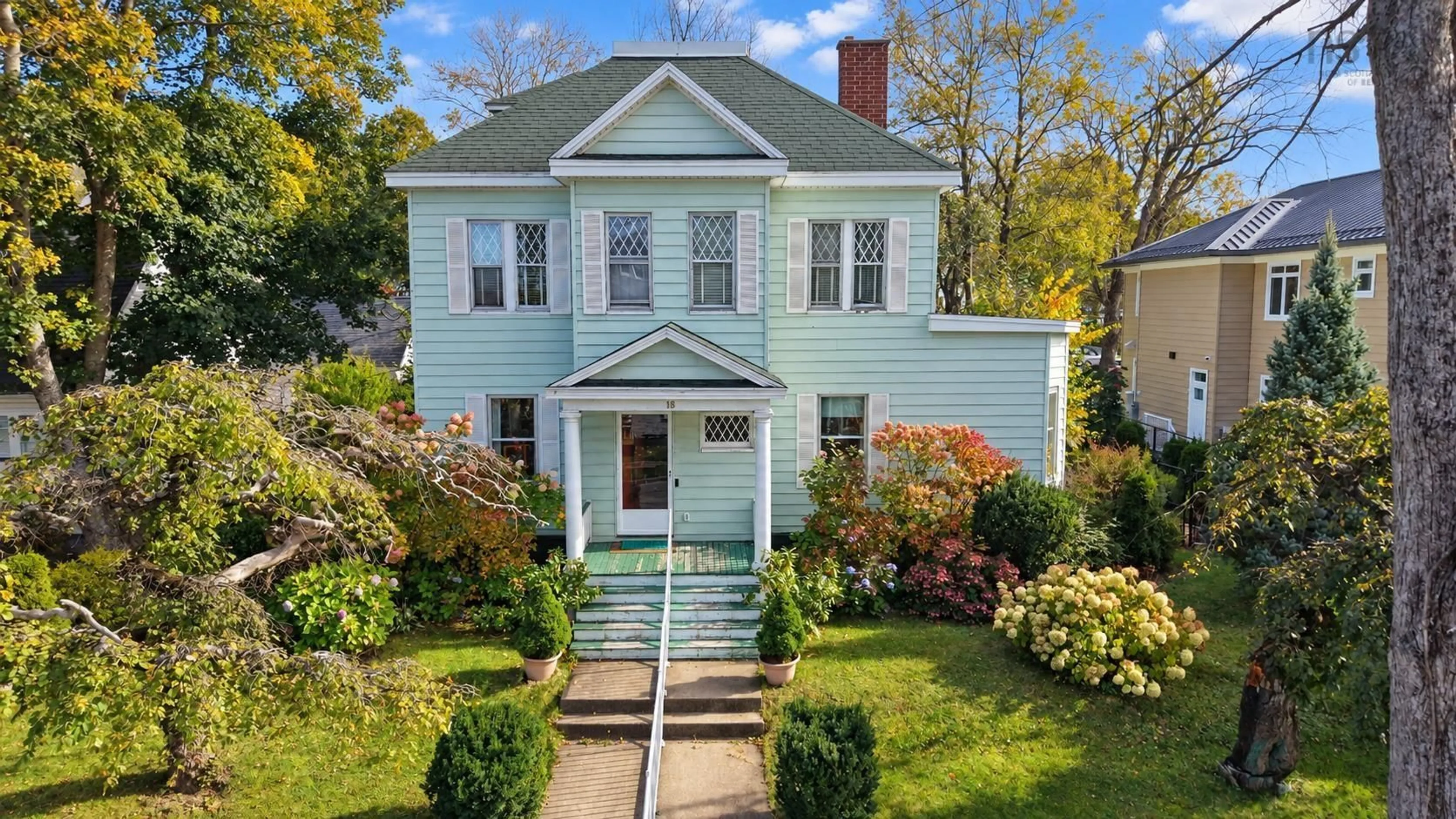 Home with vinyl exterior material, street for 18 Park Street, Sydney Nova Scotia B1P 4W4