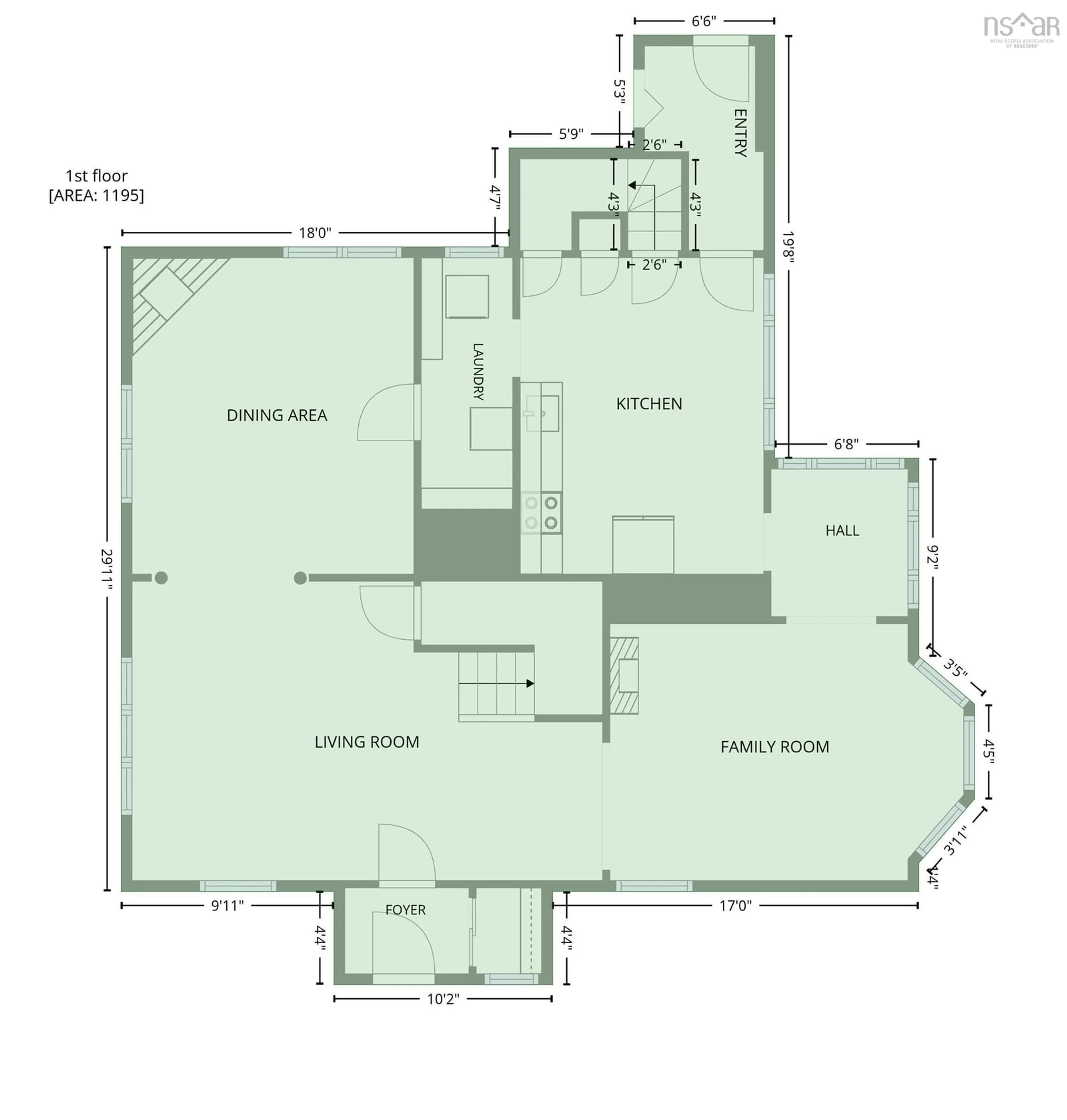 Floor plan for 18 Park Street, Sydney Nova Scotia B1P 4W4