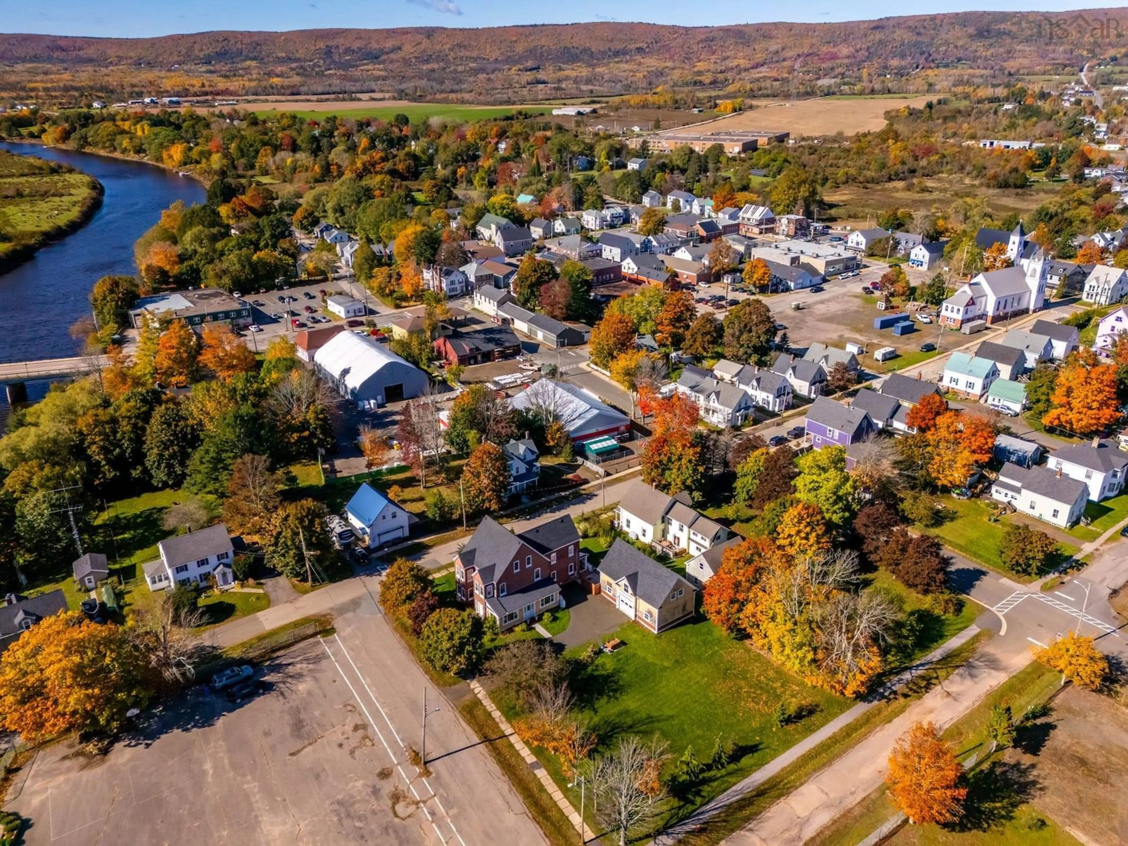 A pic from outside/outdoor area/front of a property/back of a property/a pic from drone, street for 32 Washington St, Bridgetown Nova Scotia B0S 1C0