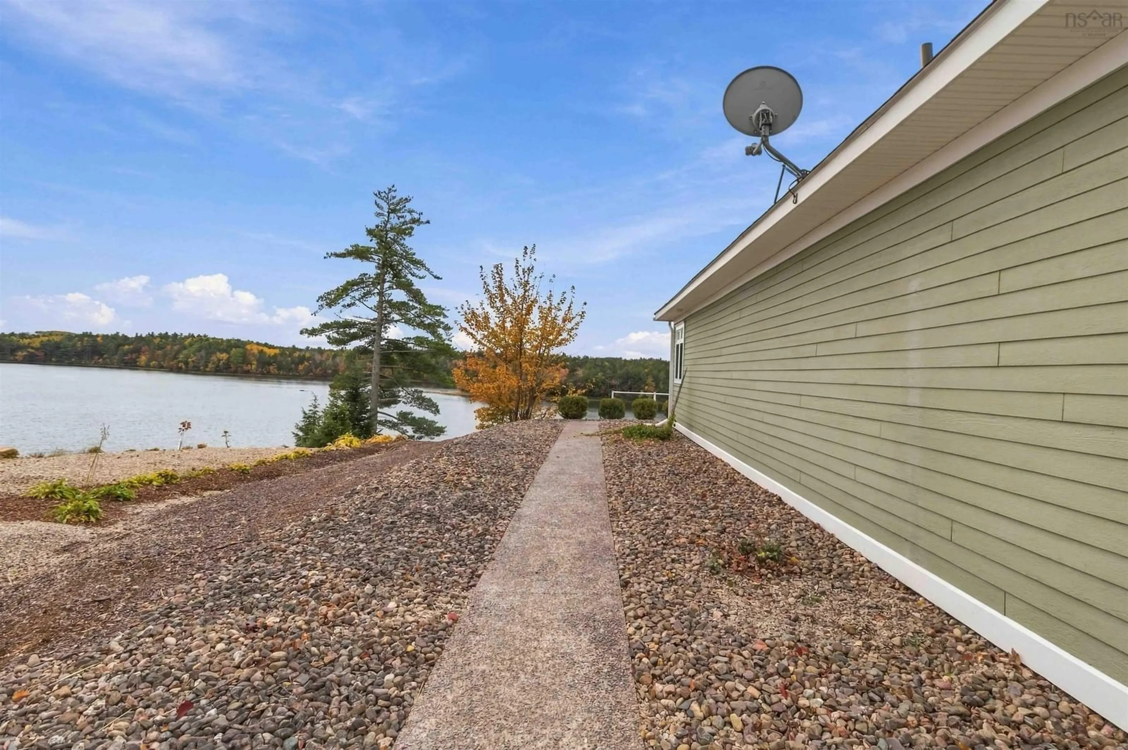 Patio, water/lake/river/ocean view for 409 Aulenback Point Road, Sweetland Nova Scotia B0J 1E0