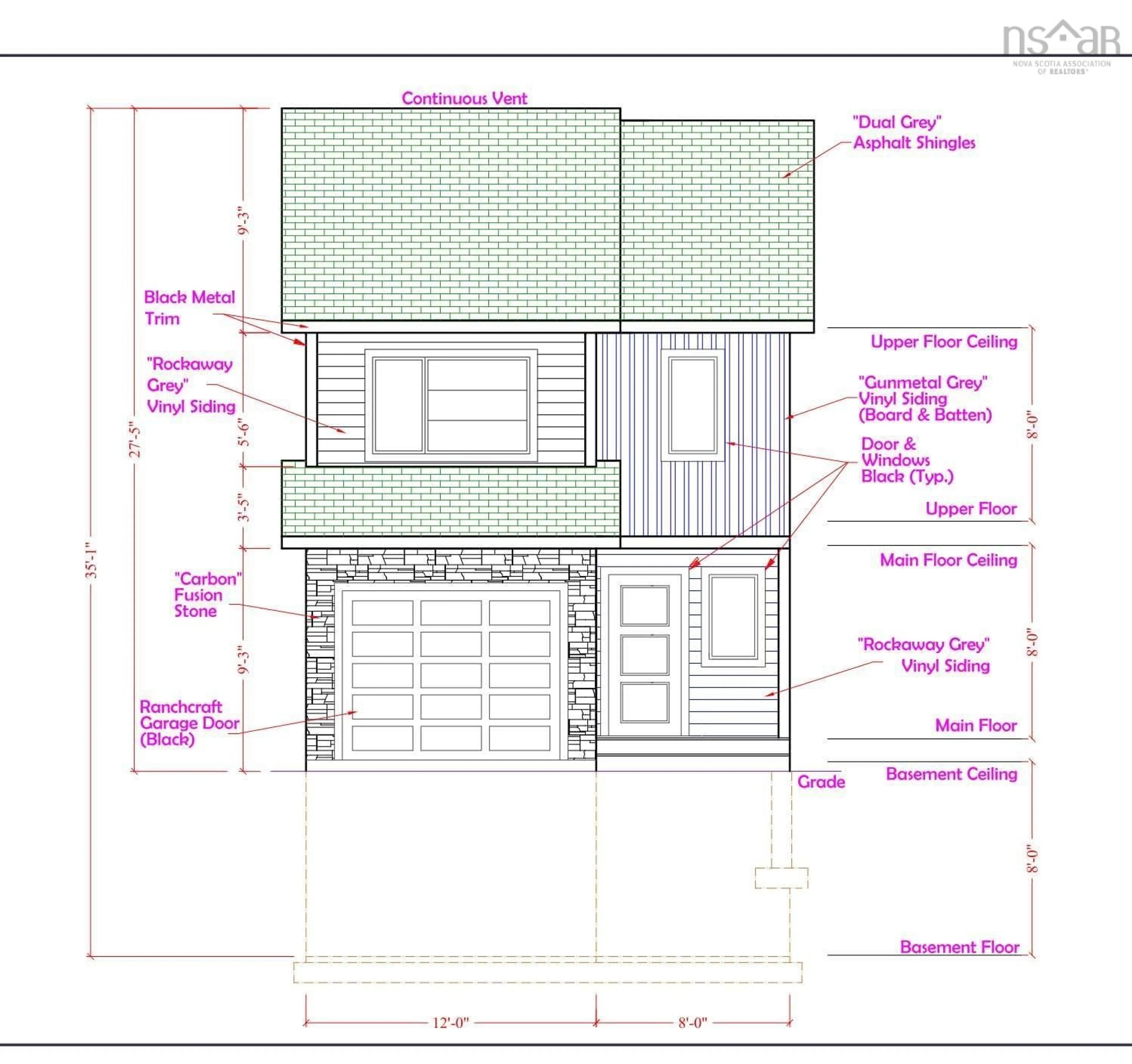 Floor plan for 107 Alabaster Way, Halifax Nova Scotia B3P 0C5