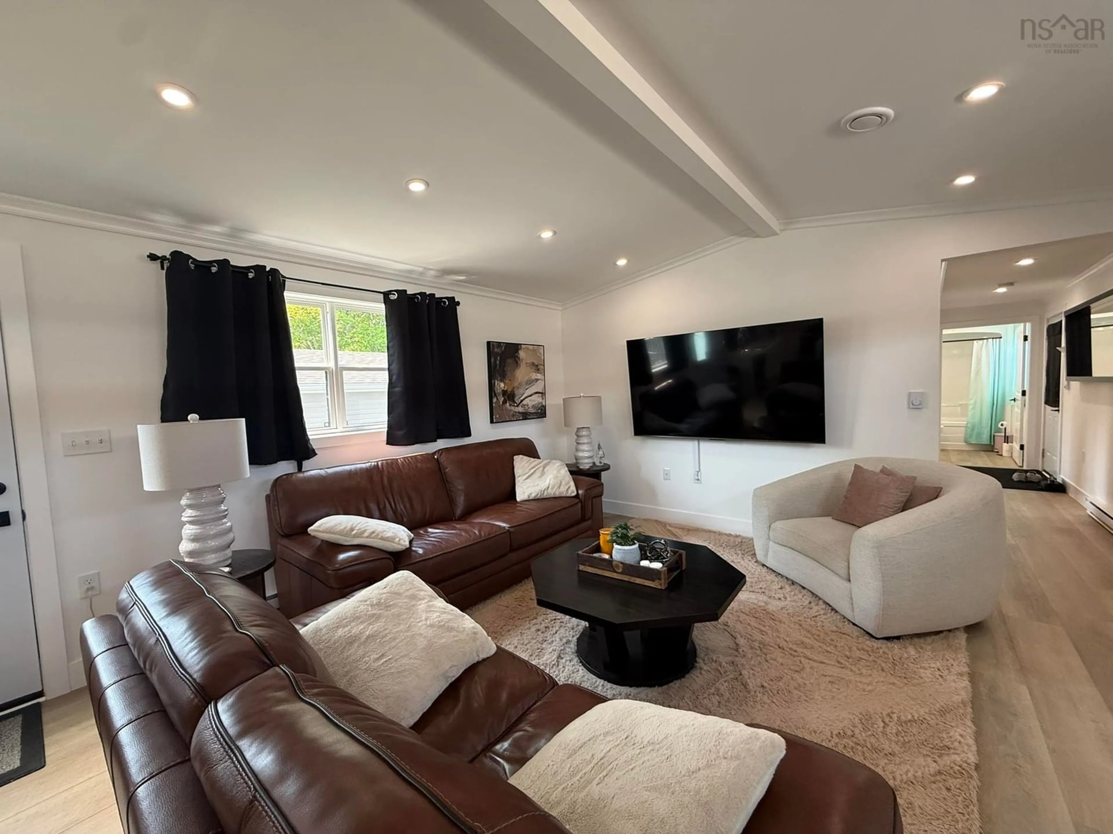 Living room with furniture, unknown for 4 Matheson Dr, Salmon River Nova Scotia B2N 7G3