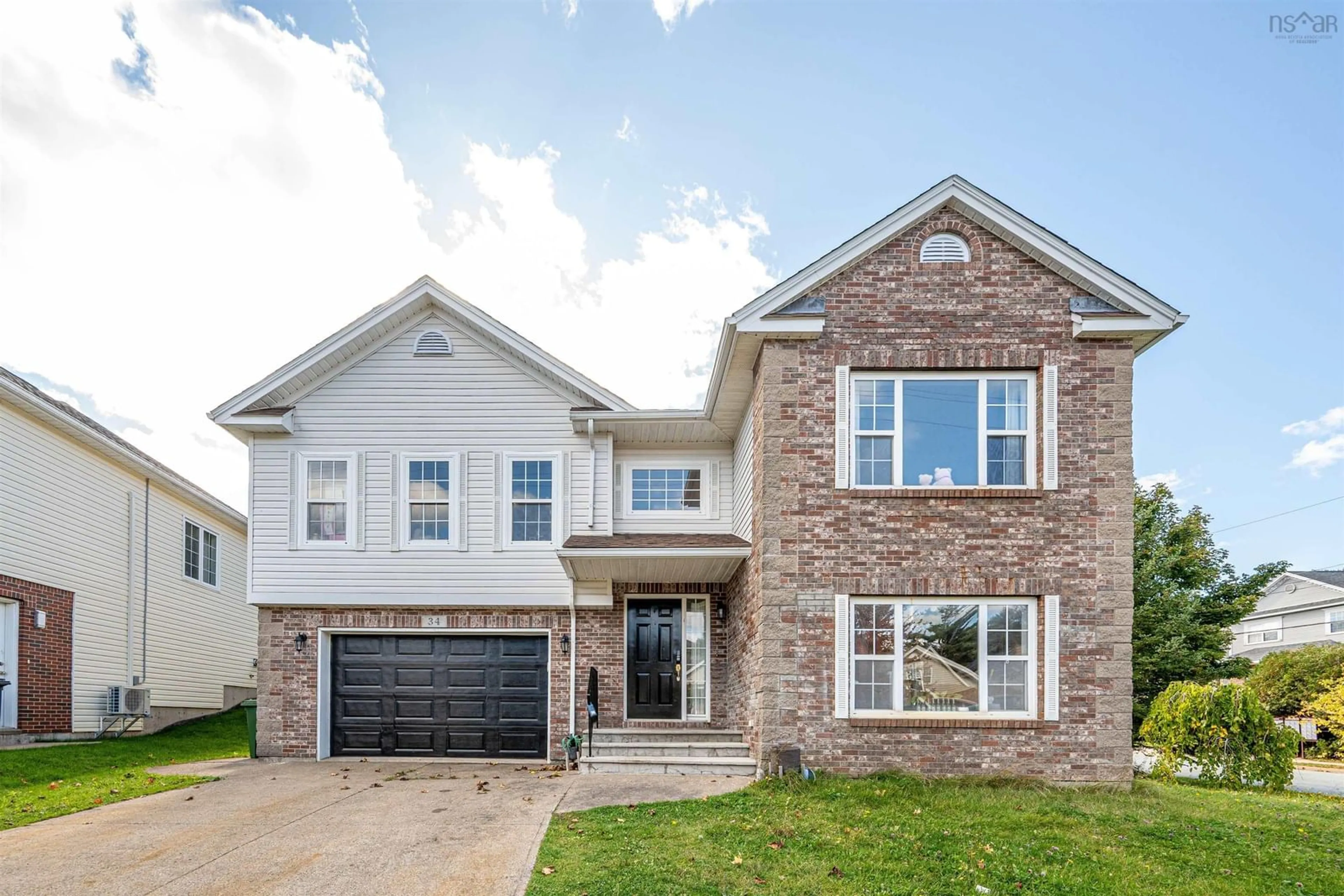 Home with brick exterior material, street for 34 Lancaster Dr, Clayton Park Nova Scotia B3S 1H4