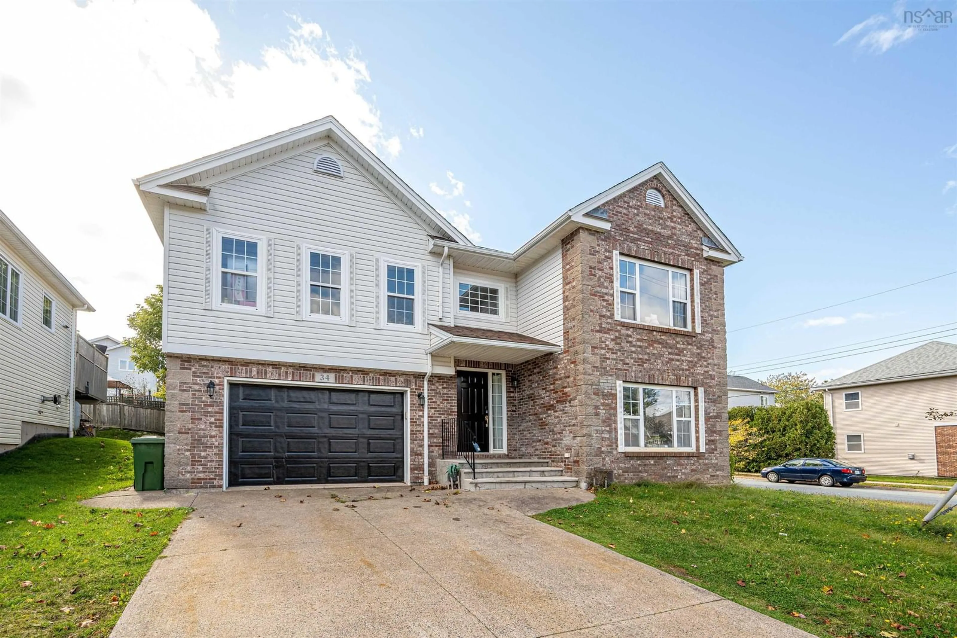 Home with brick exterior material, street for 34 Lancaster Dr, Clayton Park Nova Scotia B3S 1H4