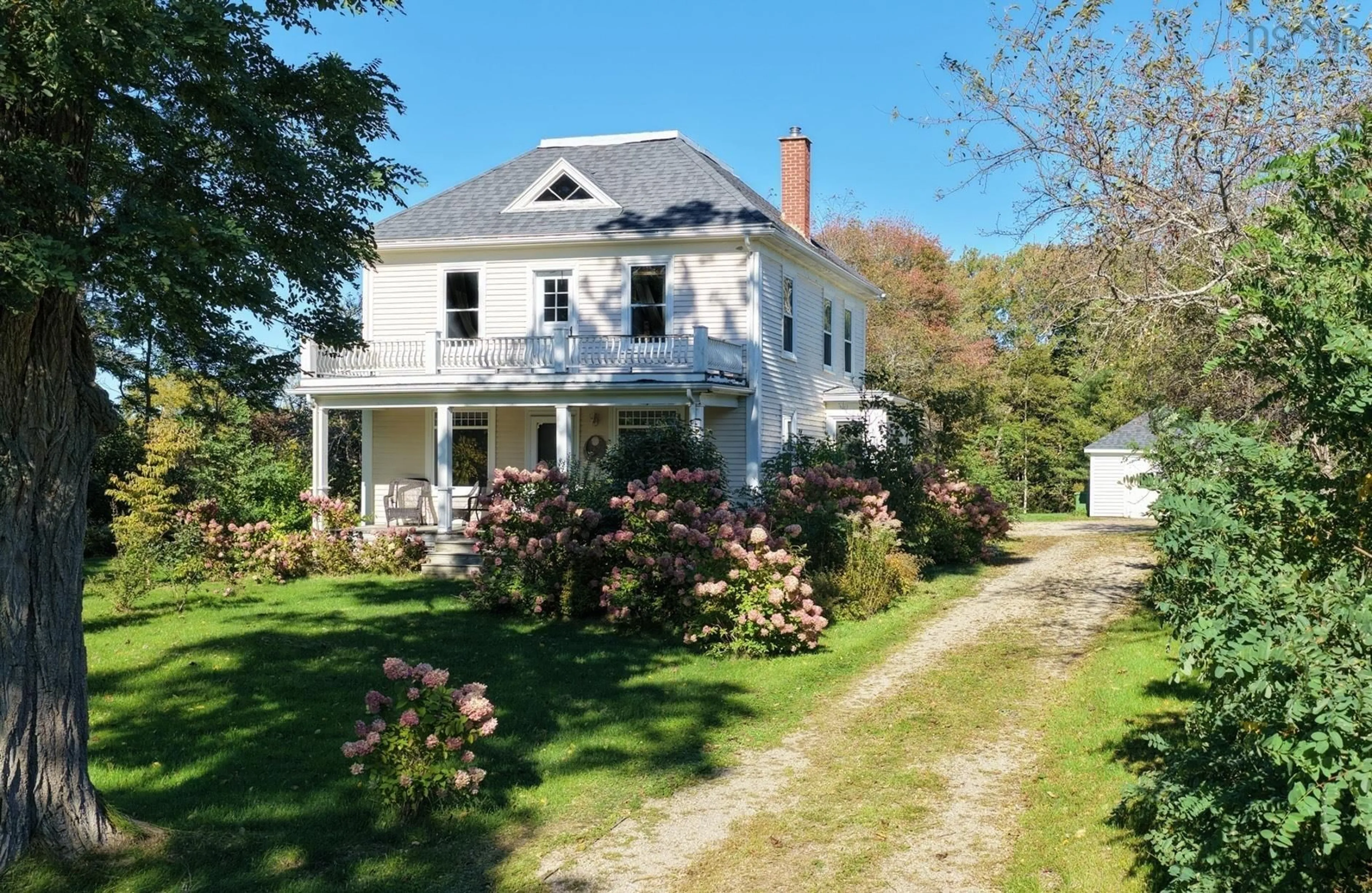 A pic from outside/outdoor area/front of a property/back of a property/a pic from drone, street for 2571 Highway 331, West Lahave Nova Scotia B0R 1J0