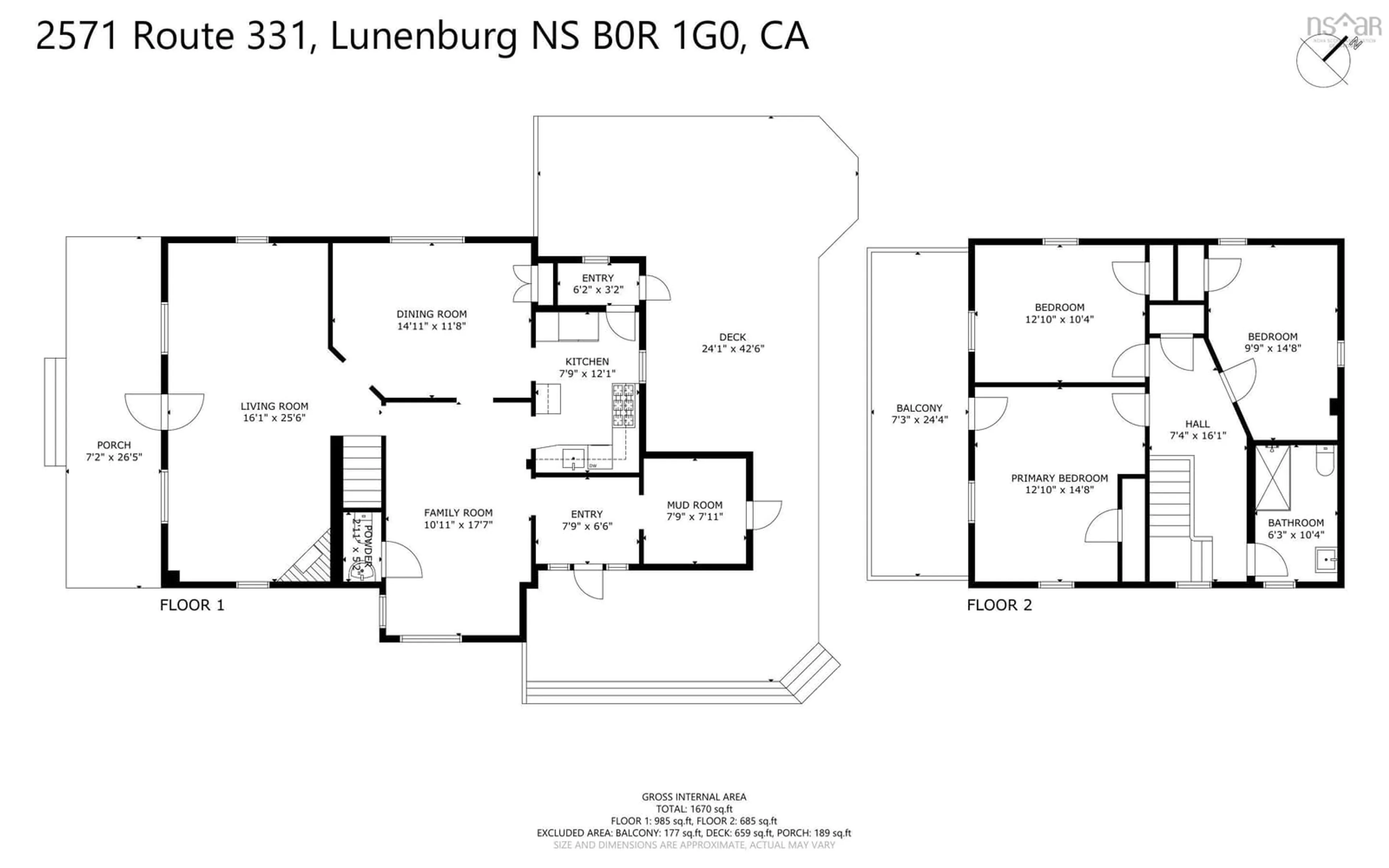 Floor plan for 2571 Highway 331, West Lahave Nova Scotia B0R 1J0