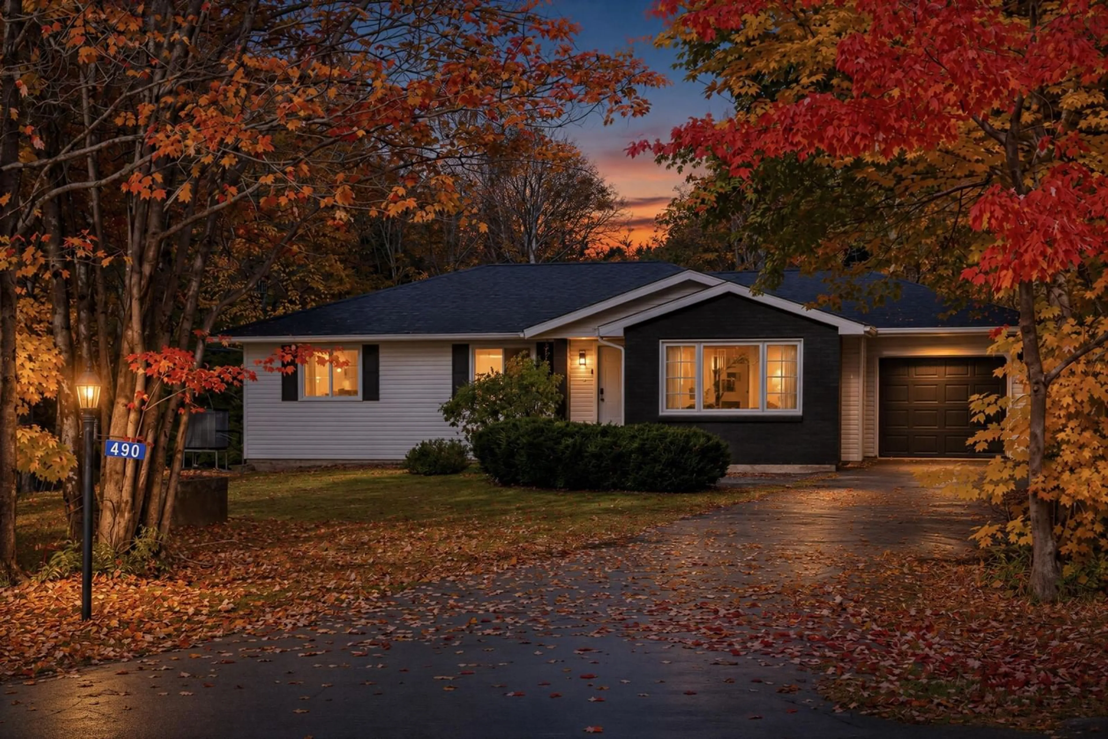 Home with vinyl exterior material, street for 490 Halfway Lake Dr, Hammonds Plains Nova Scotia B4B 1M9