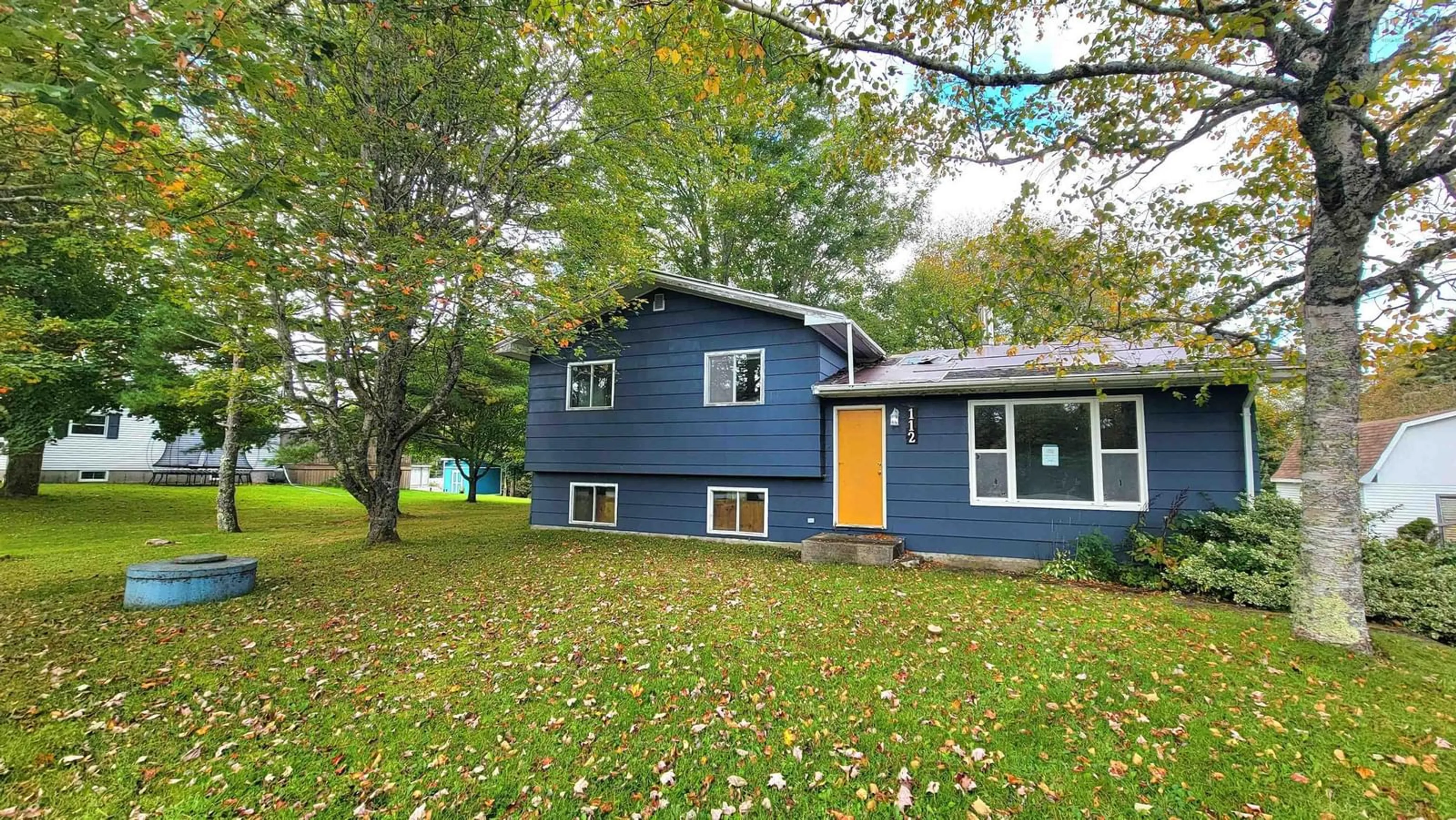 Home with vinyl exterior material, street for 112 Peth Rd, Arcadia Nova Scotia B5A 5J8