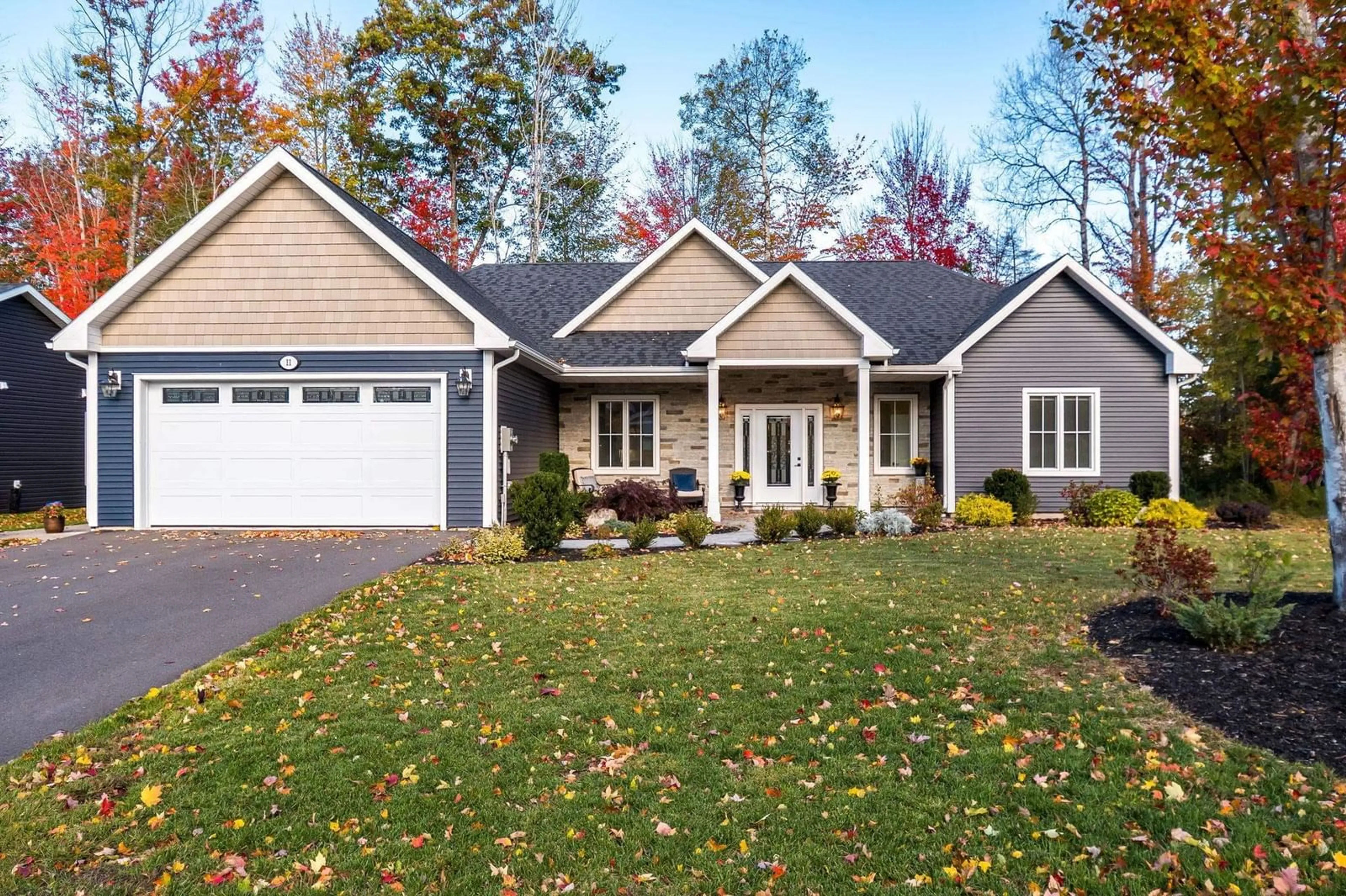 Home with vinyl exterior material, street for 11 Honeycrisp Dr, Berwick Nova Scotia B0P 1E0